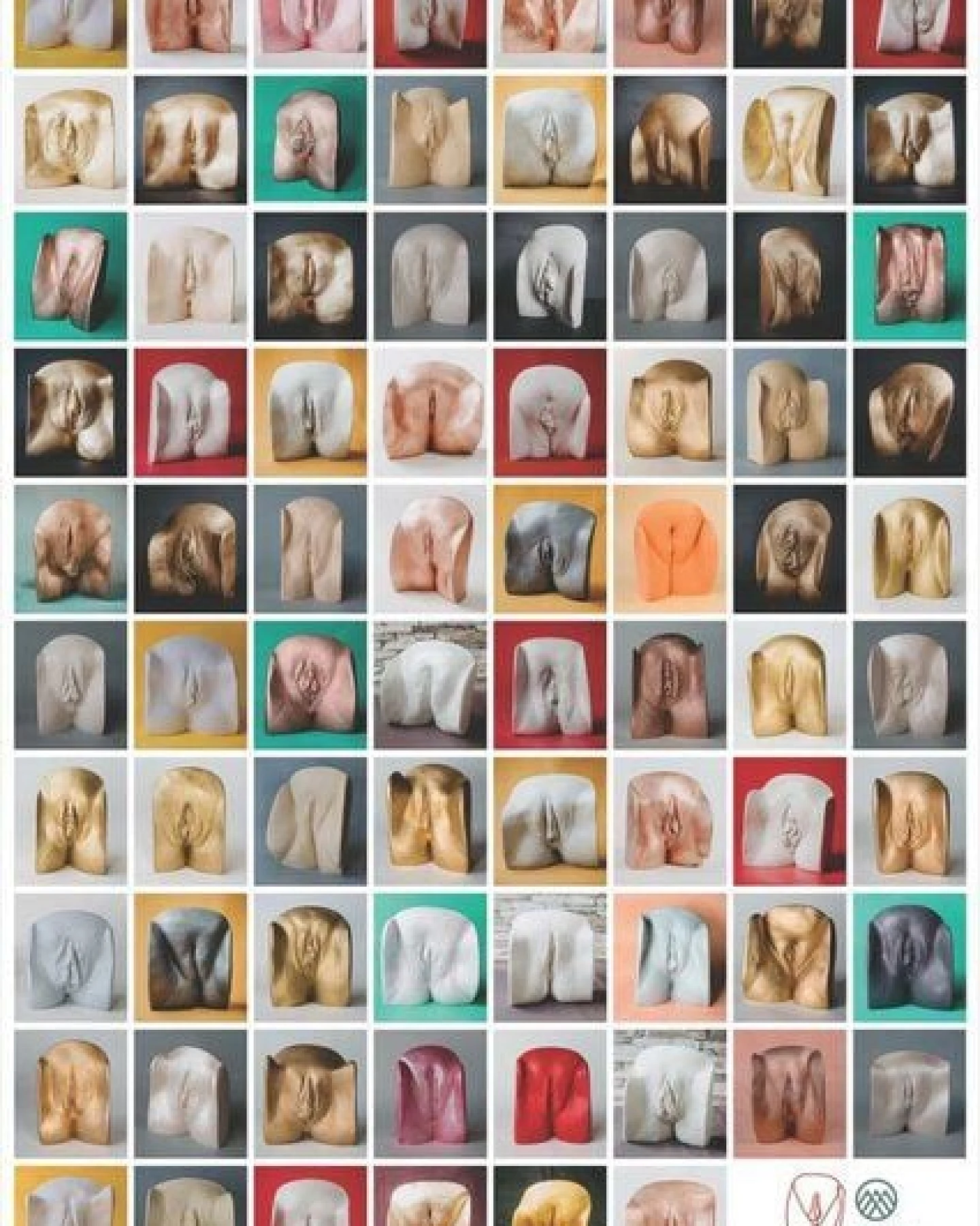 78 Vulven Vulva-Poster 594 x 841 mm Plakat von Himal Hemp und Vulvarium – Ansicht 4