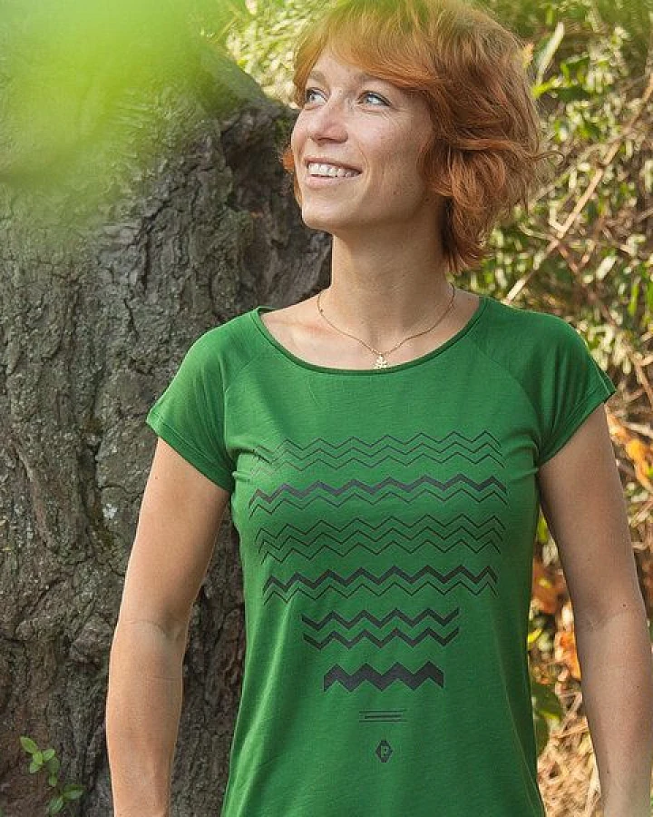 päfjes ZickZack Zacken - Fair gehandeltes Tencel Frauen T-Shirt