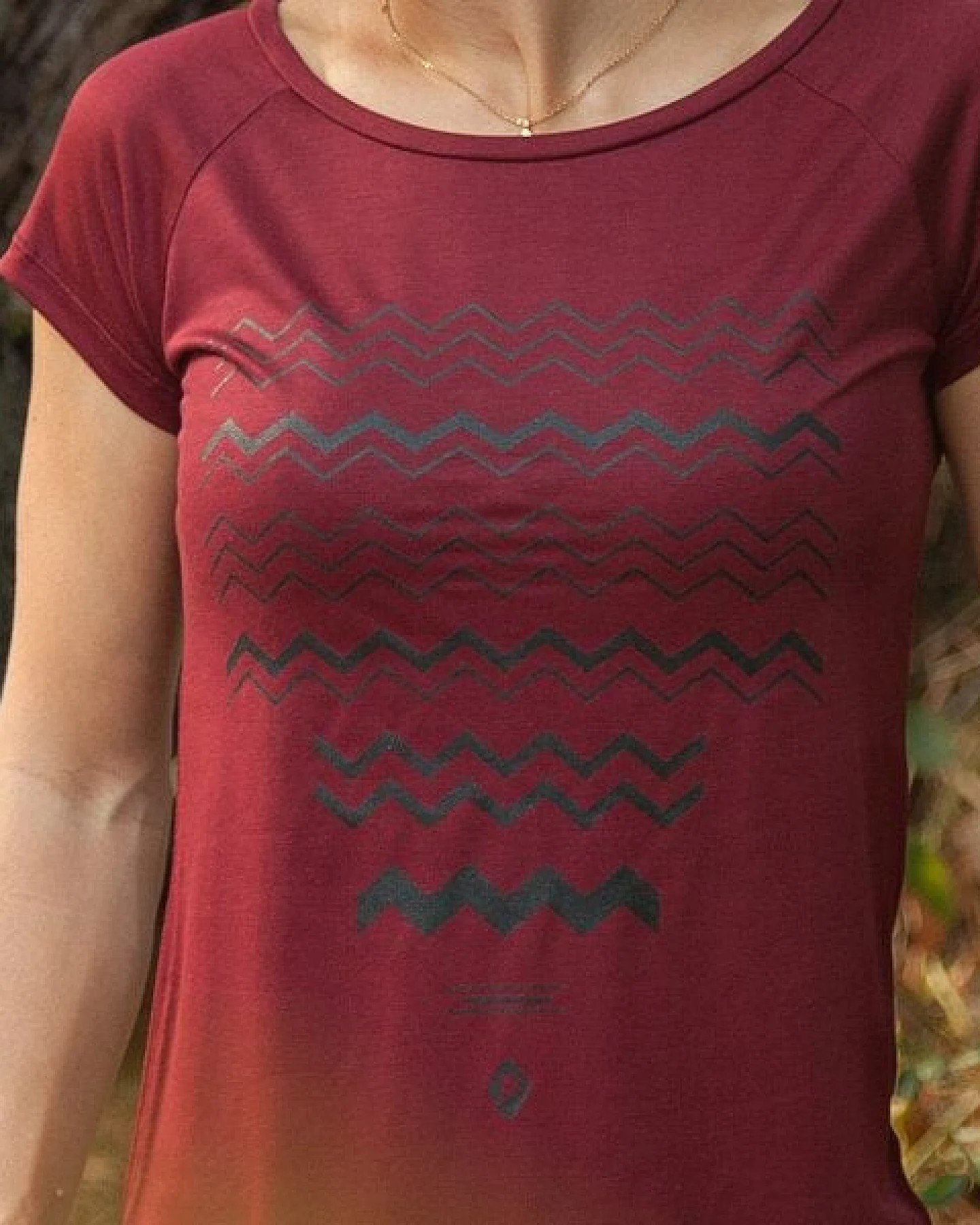 päfjes ZickZack Zacken - Fair gehandeltes Tencel Frauen T-Shirt – Ansicht 3