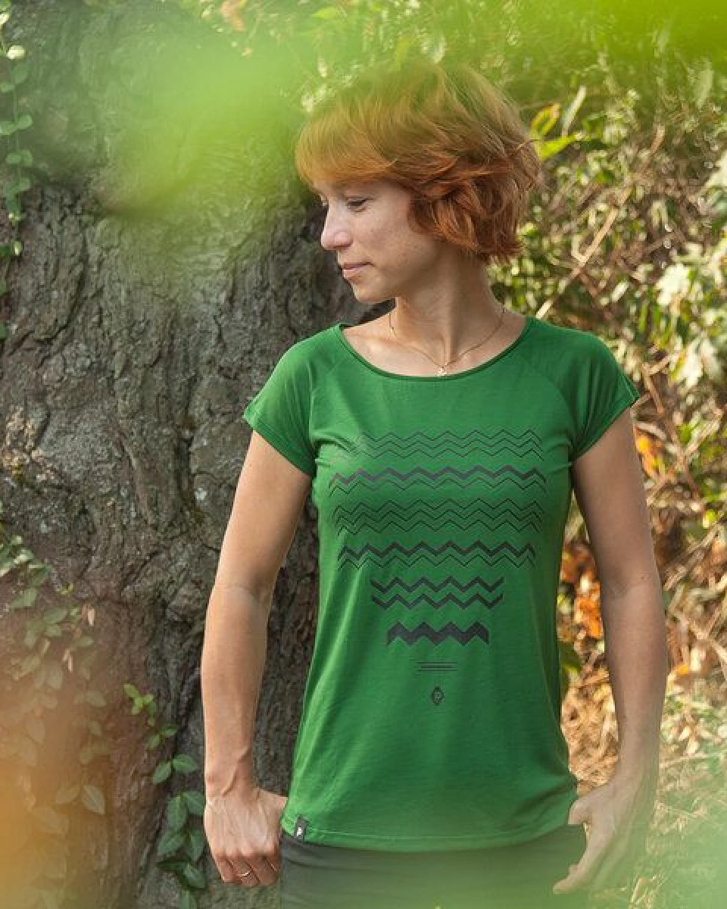päfjes ZickZack Zacken - Fair gehandeltes Tencel Frauen T-Shirt – Ansicht 2