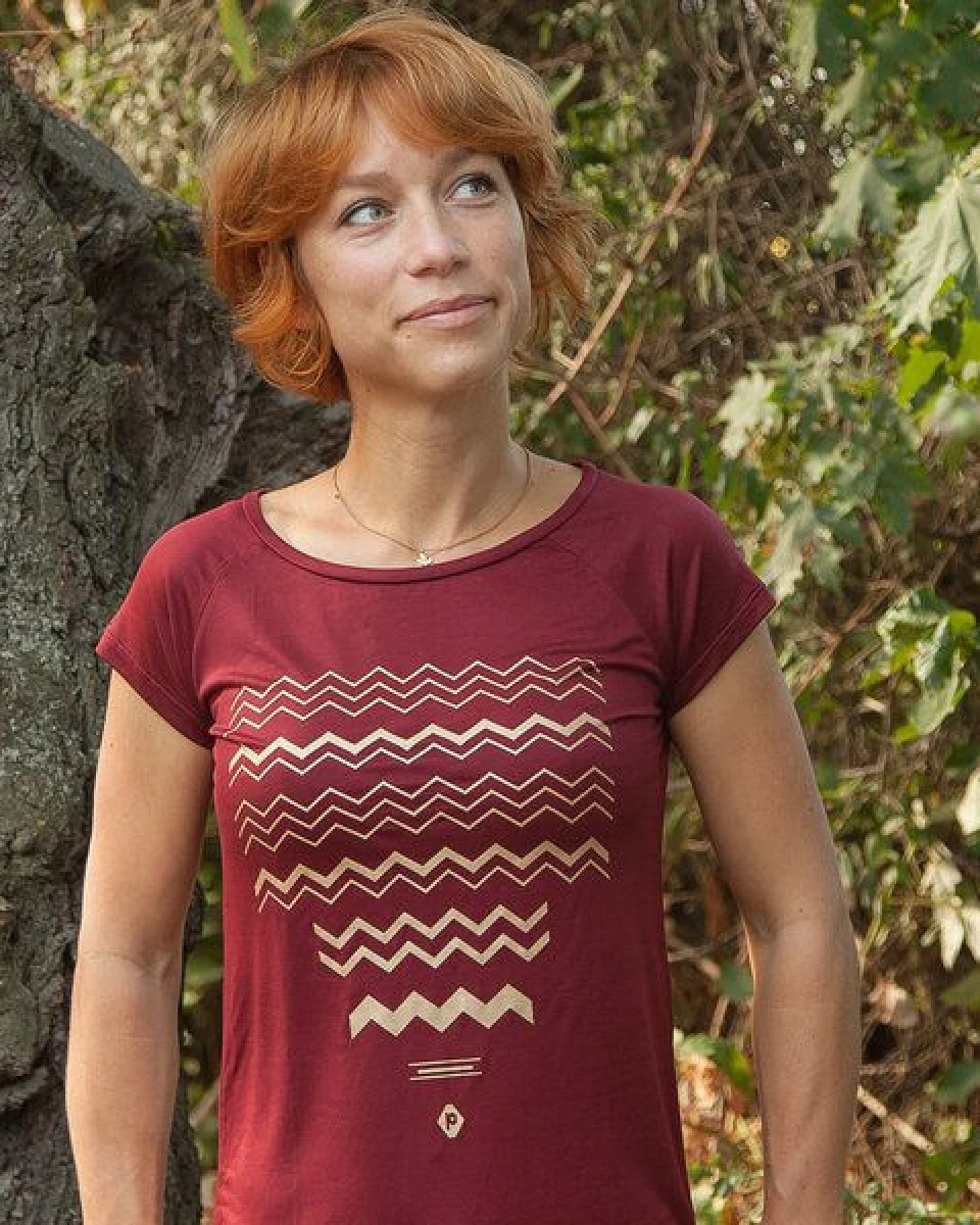 päfjes ZickZack Zacken - Fair gehandeltes Tencel Frauen T-Shirt – Ansicht 2