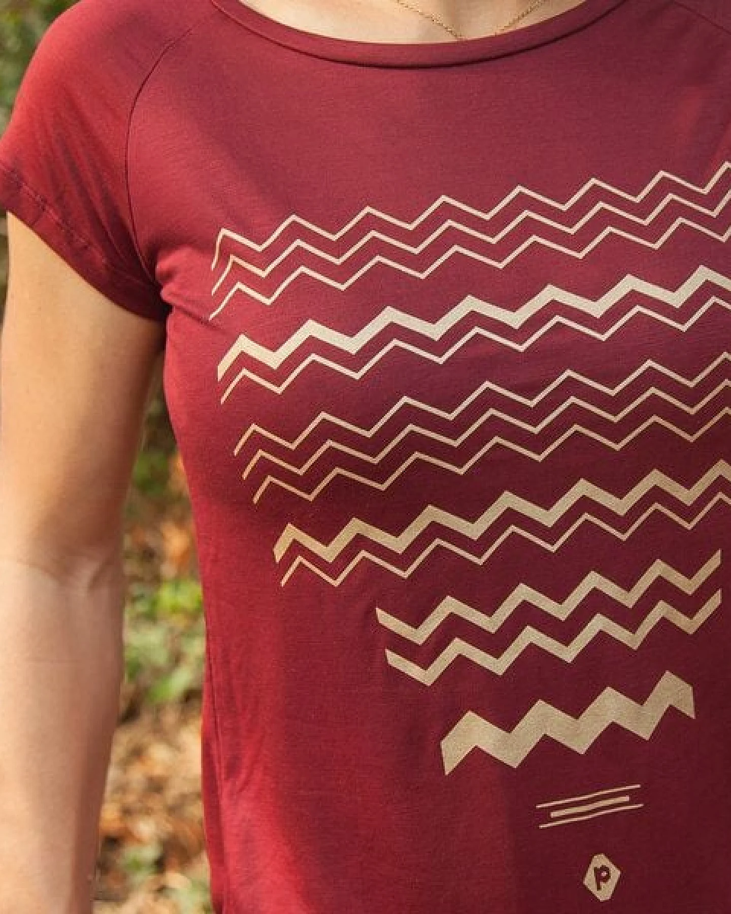 päfjes ZickZack Zacken - Fair gehandeltes Tencel Frauen T-Shirt – Ansicht 3