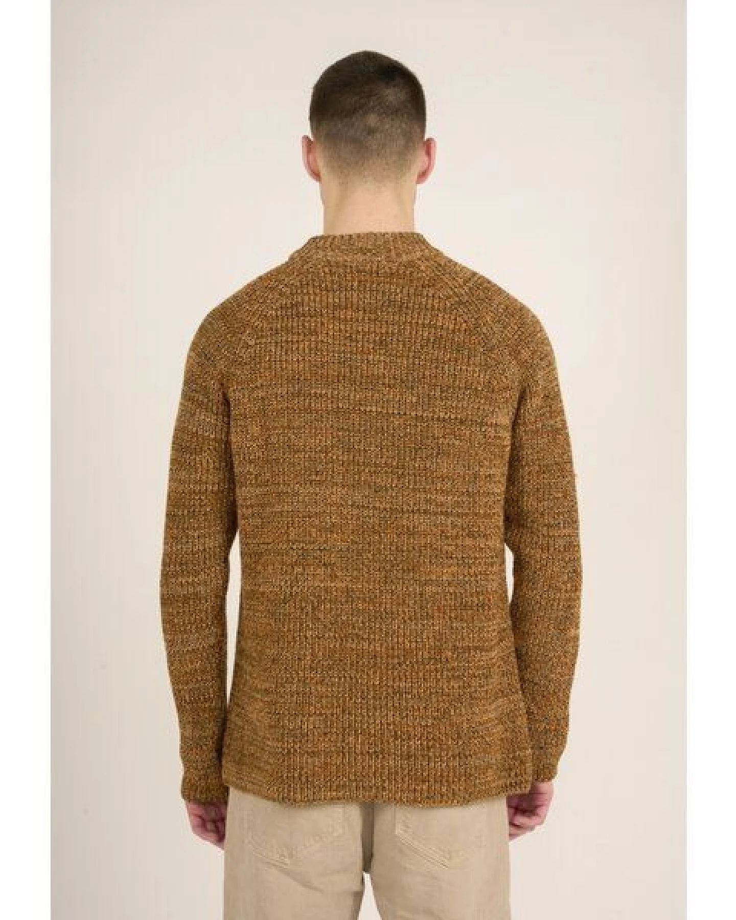 KnowledgeCotton Apparel Strick-Pullover TWISTED YARN aus Bio-Baumwolle – Ansicht 2