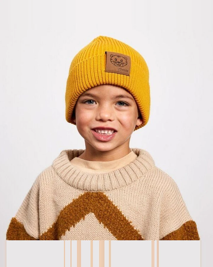 Affenzahn Kinder Mütze Beanie Merinowolle