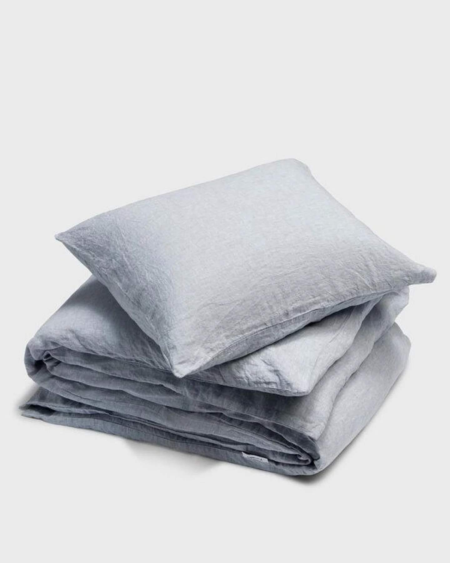 Yumeko Bettwäsche Gewaschenes Leinen Chambray – Ansicht 2