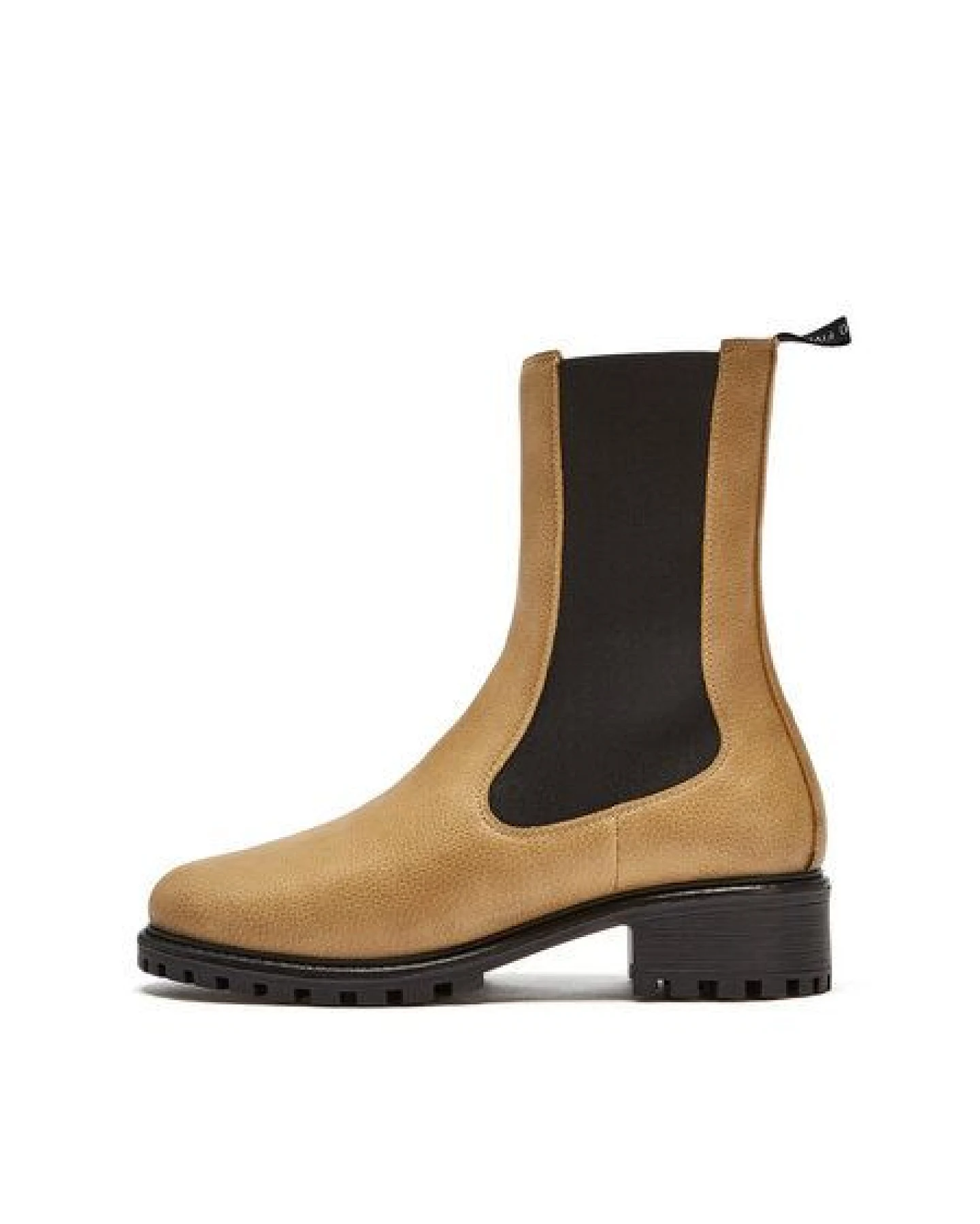 NINE TO FIVE #saxa - hoher Chelsea Boot aus veganer Microfaser mit recycelter Profilsohle – Ansicht 2