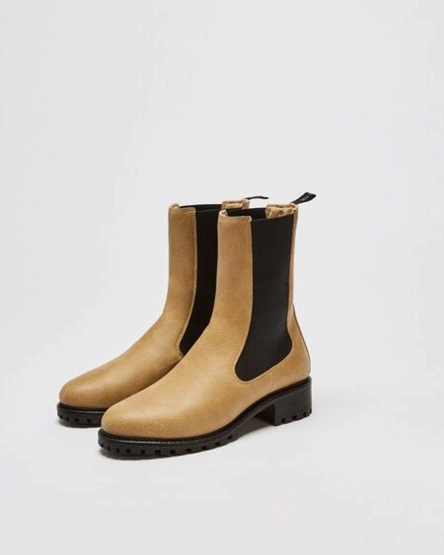 NINE TO FIVE #saxa - hoher Chelsea Boot aus veganer Microfaser mit recycelter Profilsohle – Ansicht 4