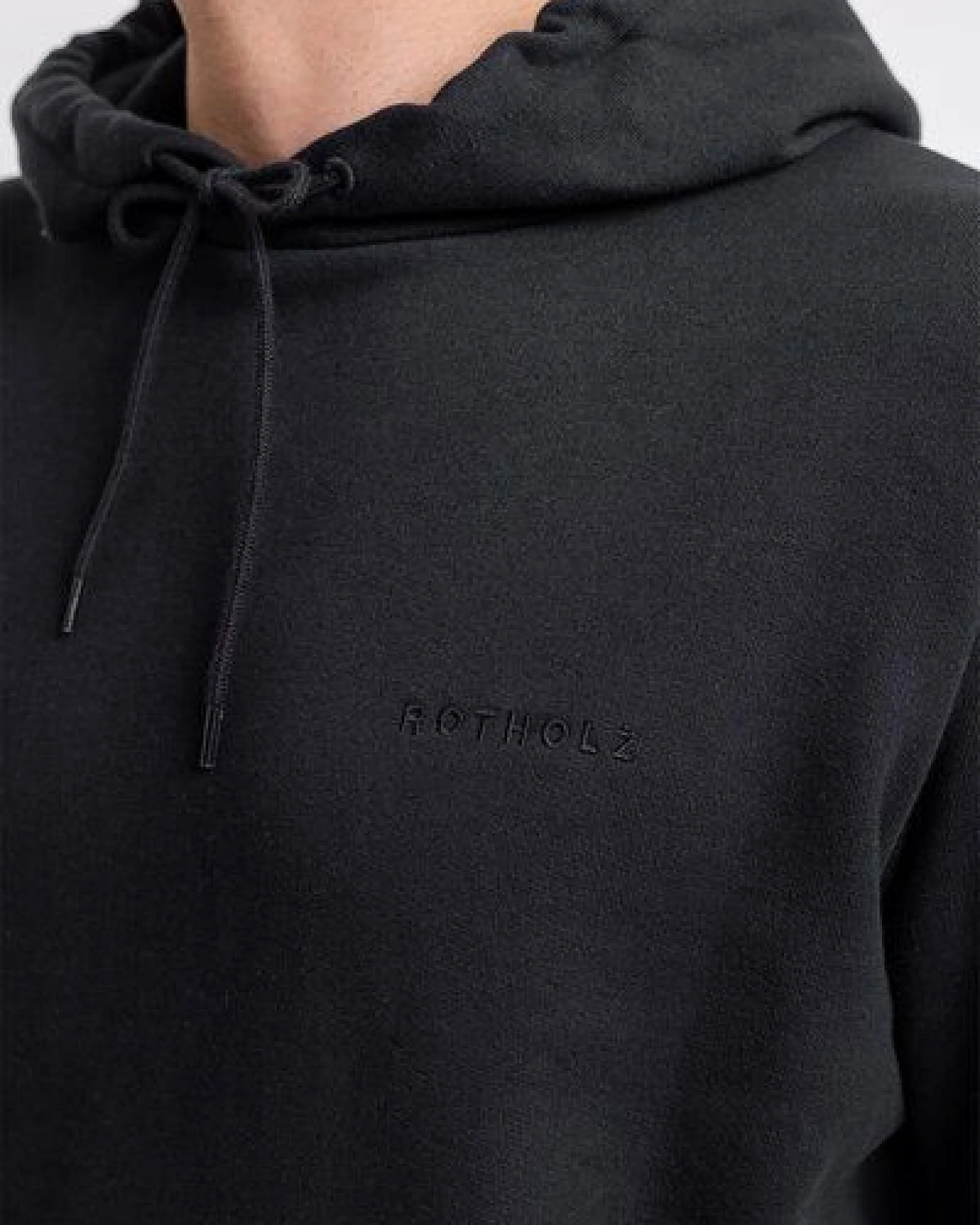 Rotholz Logo Hoodie aus Bio-Baumwolle – Ansicht 4