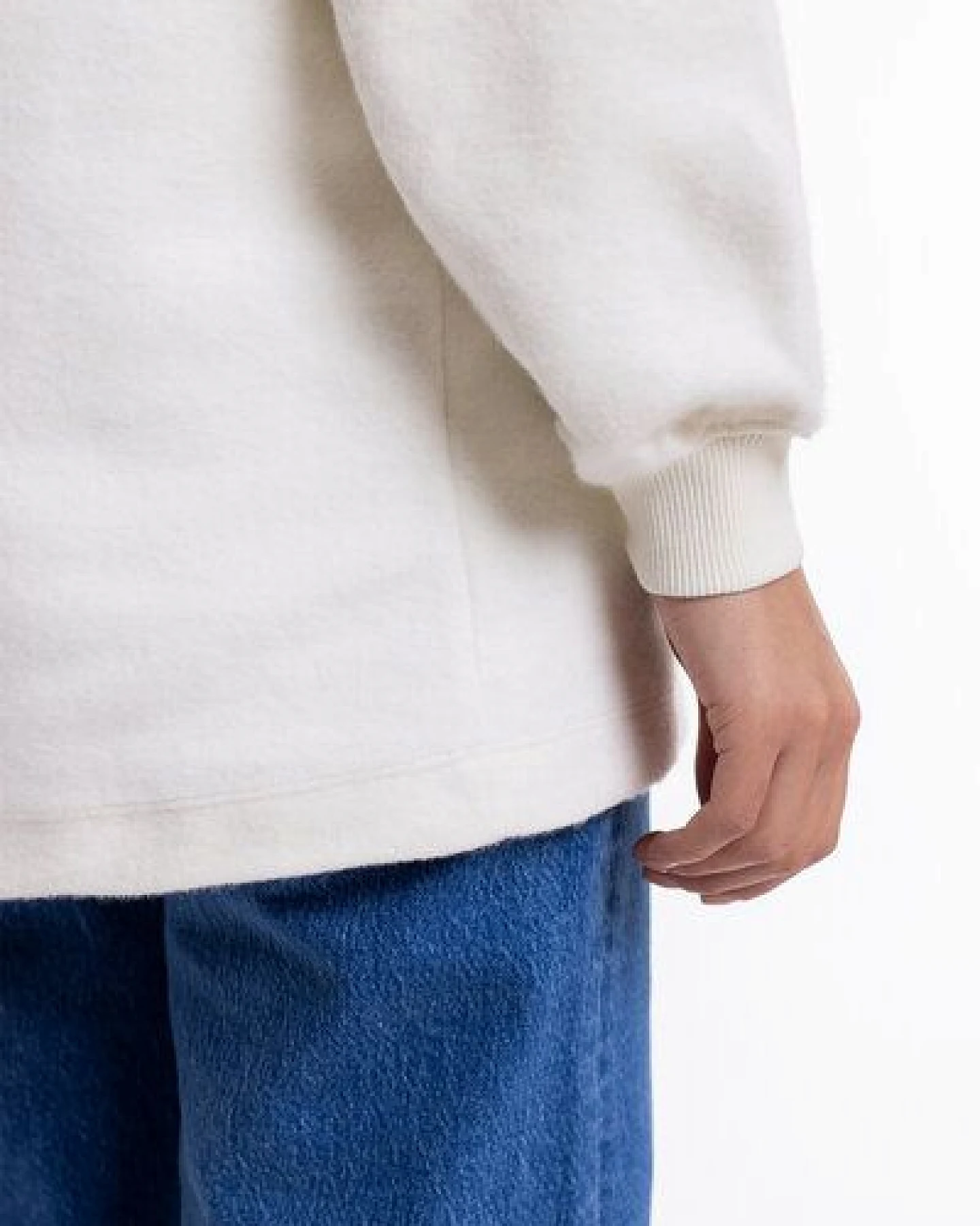 Rotholz Half Zip Sweatshirt aus Bio-Baumwolle – Ansicht 4