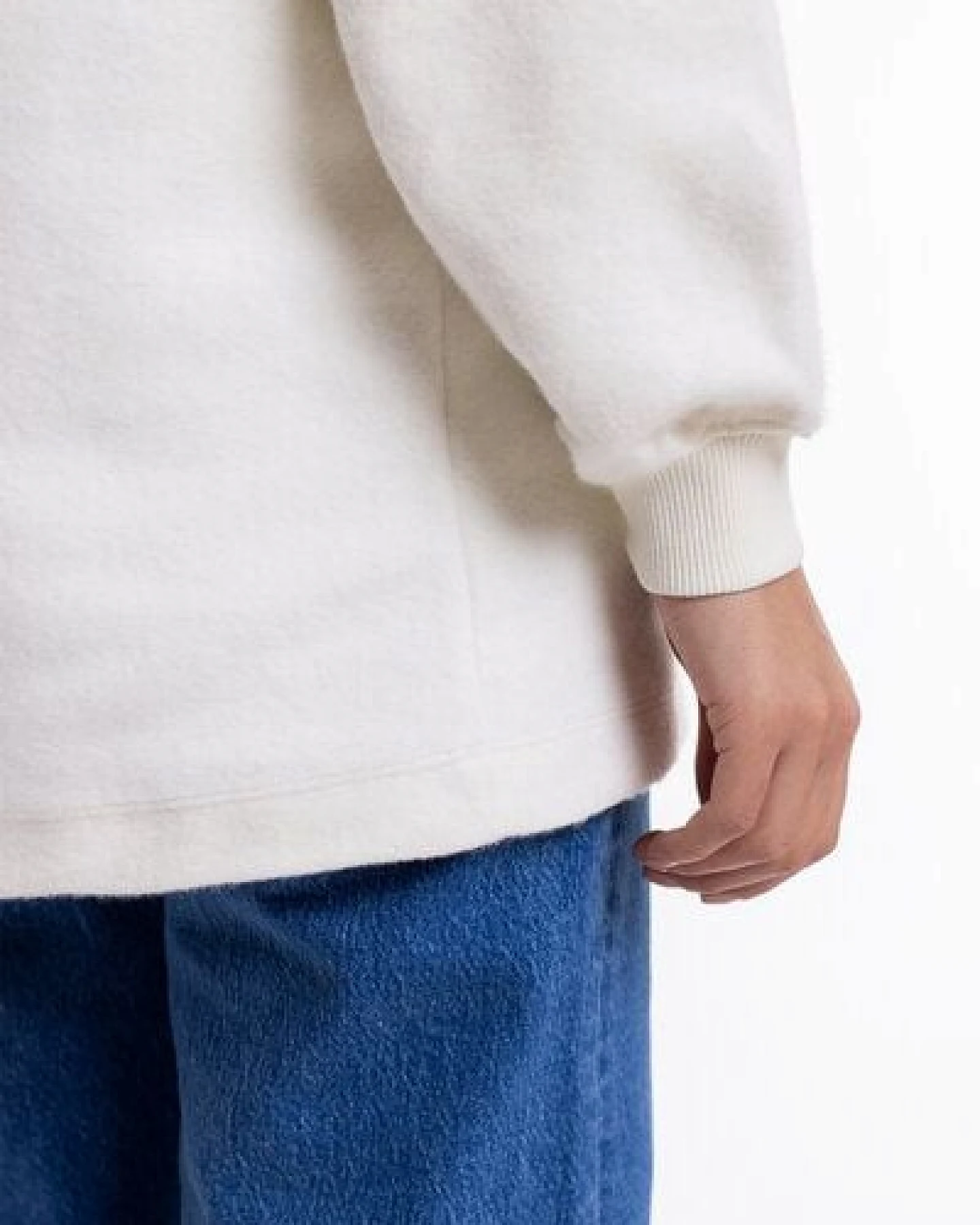 Rotholz Half Zip Sweatshirt aus Bio-Baumwolle – Ansicht 4
