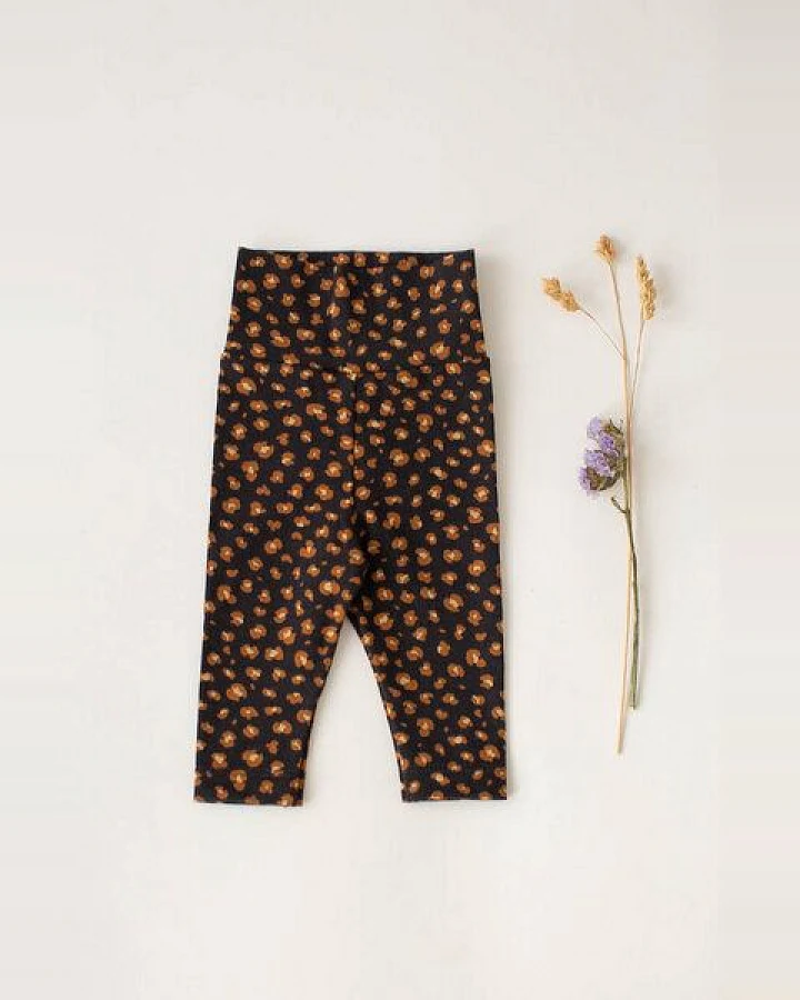 Baby Leggings *Leopard schwarz* Bio Baumwolle