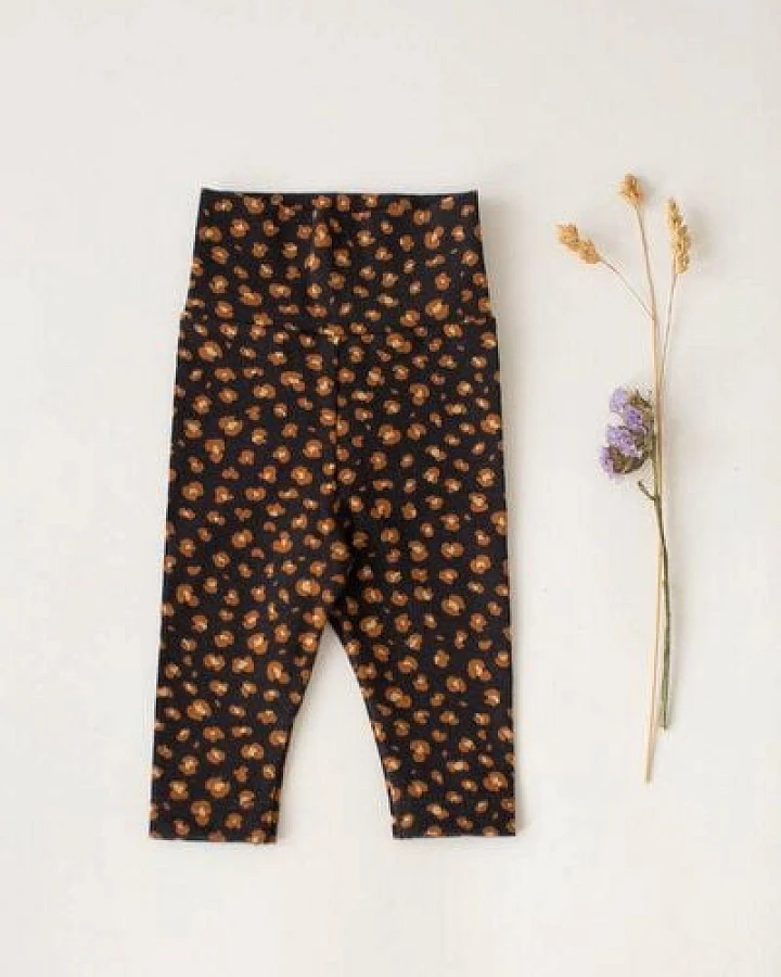 Baby Leggings *Leopard schwarz* Bio Baumwolle