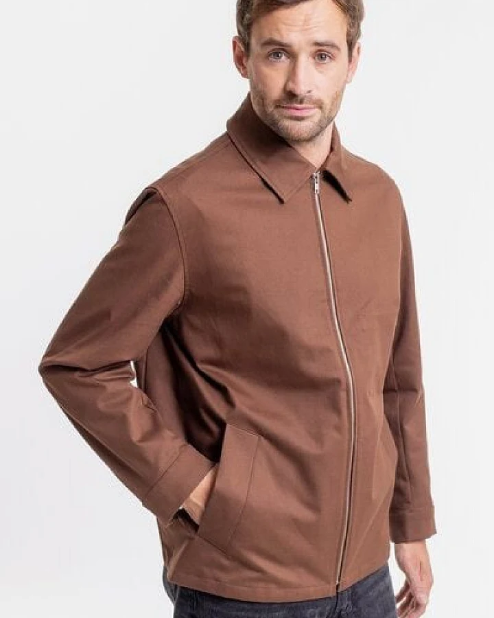 Rotholz Zip Jacke aus Bio-Baumwolle