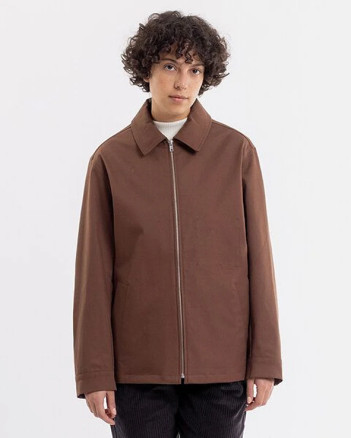 Rotholz Zip Jacke aus Bio-Baumwolle