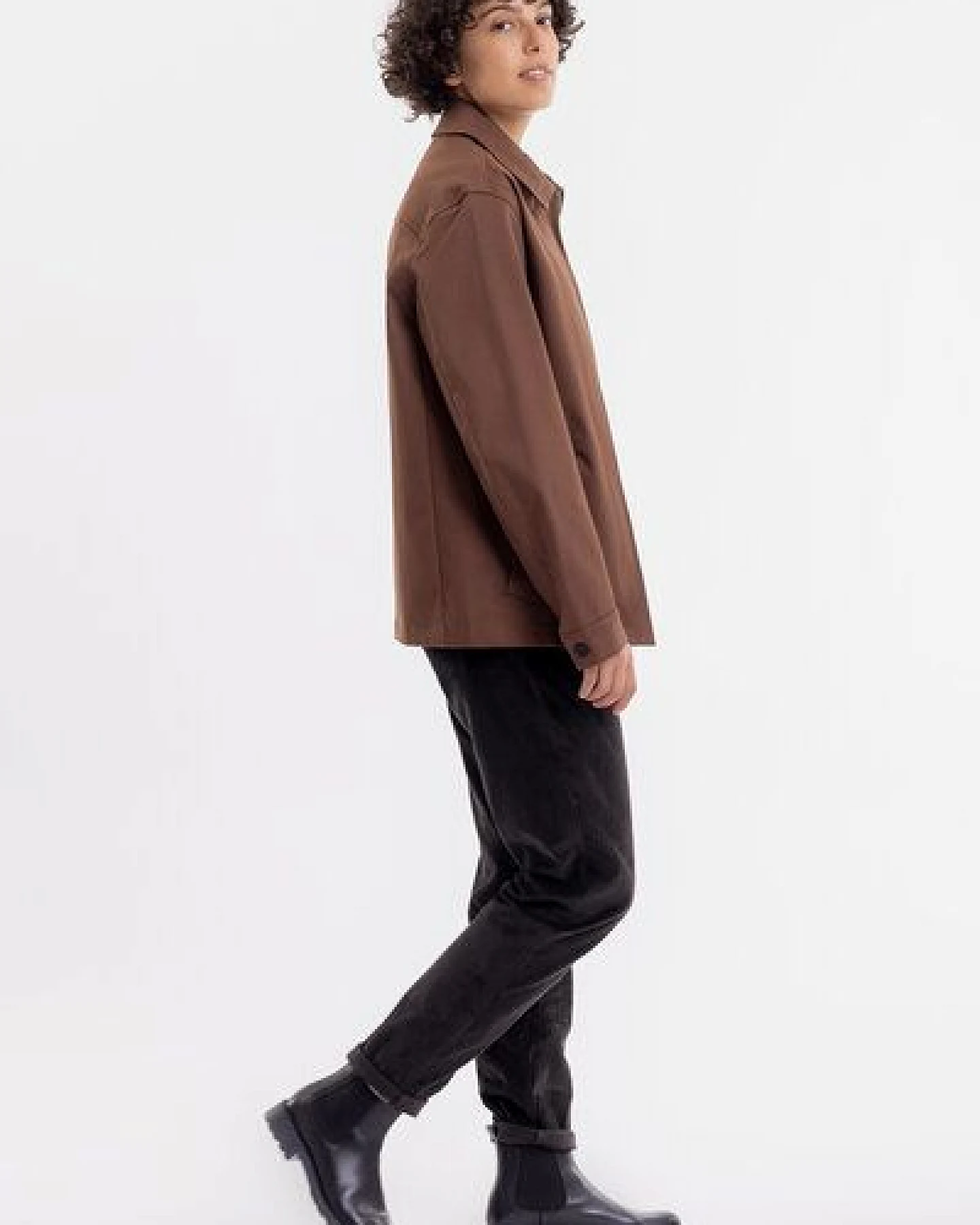 Rotholz Zip Jacke aus Bio-Baumwolle – Ansicht 2