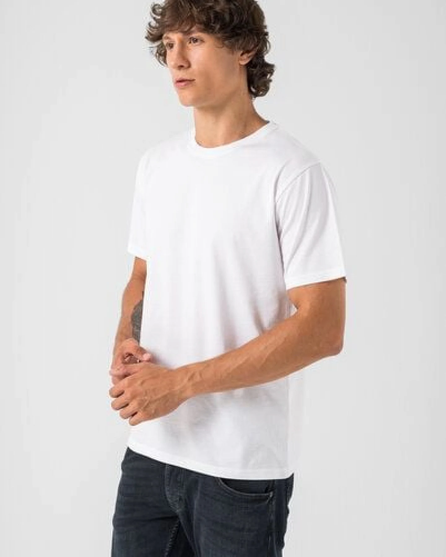 Burnell & Son T-Shirt Tshirt Herren 3er Pack aus 100% Baumwolle Regular Fit Basic Rundhals – Ansicht 3