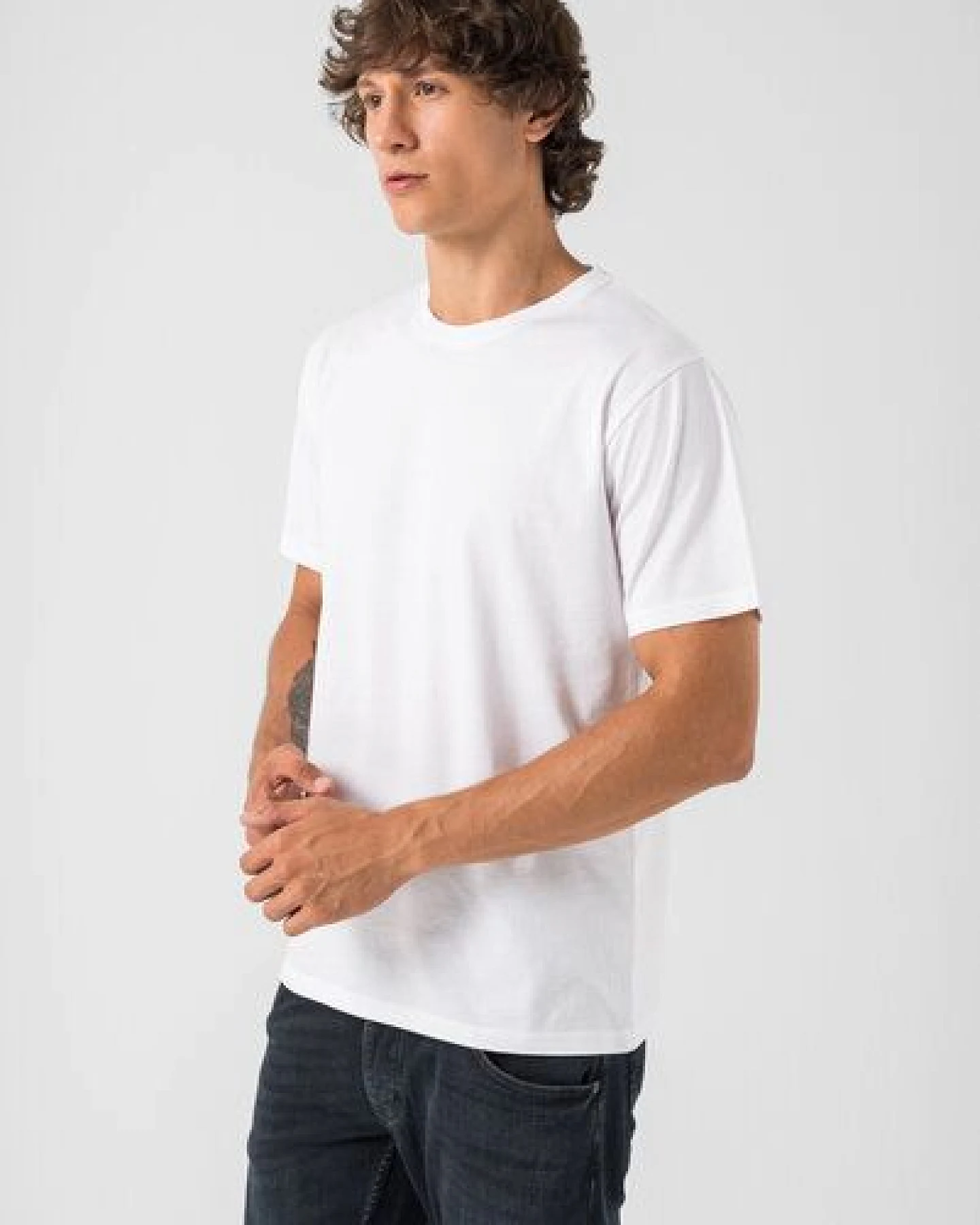 Burnell & Son T-Shirt Tshirt Herren 3er Pack aus 100% Baumwolle Regular Fit Basic Rundhals – Ansicht 3