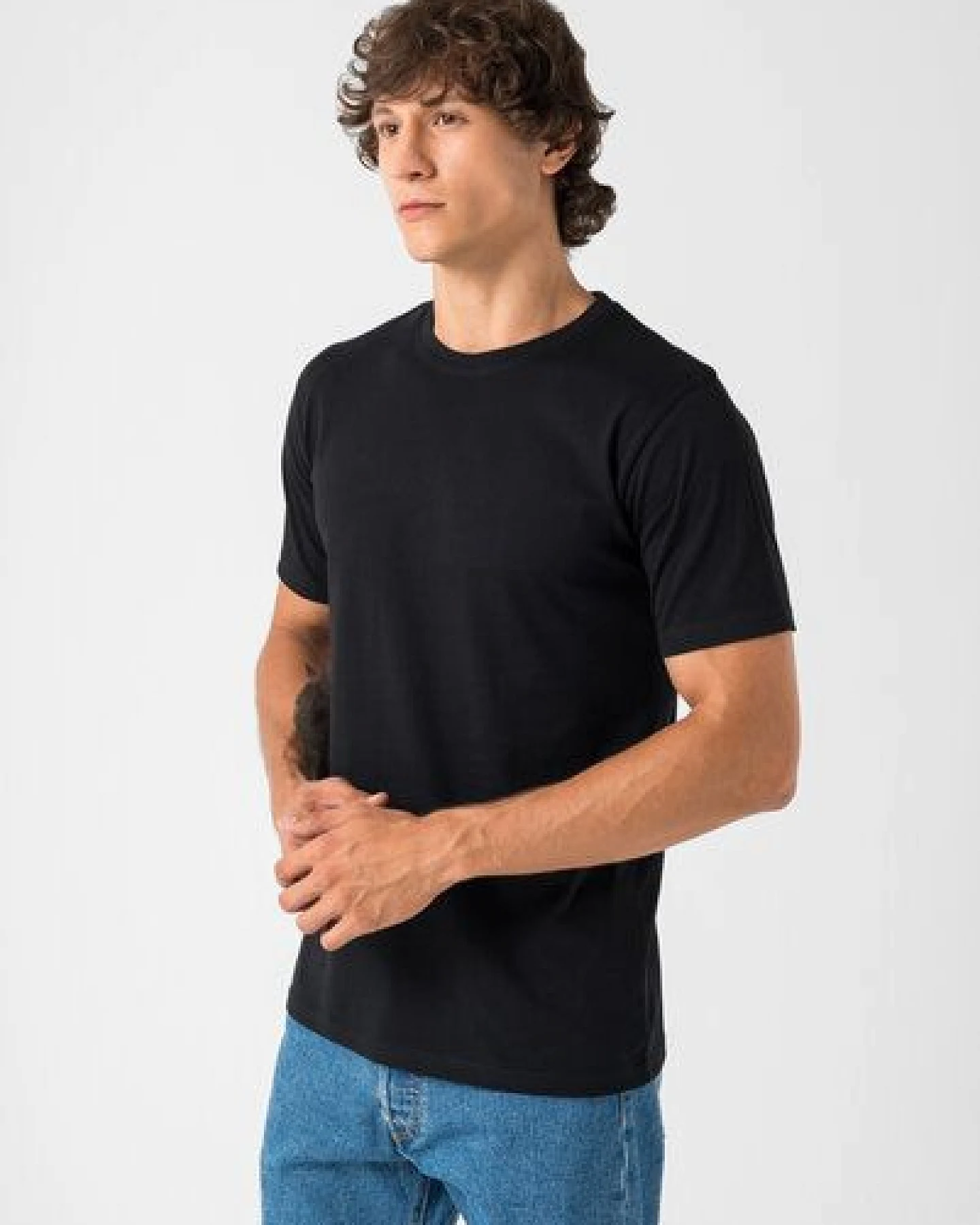 Burnell & Son T-Shirt Tshirt Herren 3er Pack aus 100% Baumwolle Regular Fit Basic Rundhals – Ansicht 3
