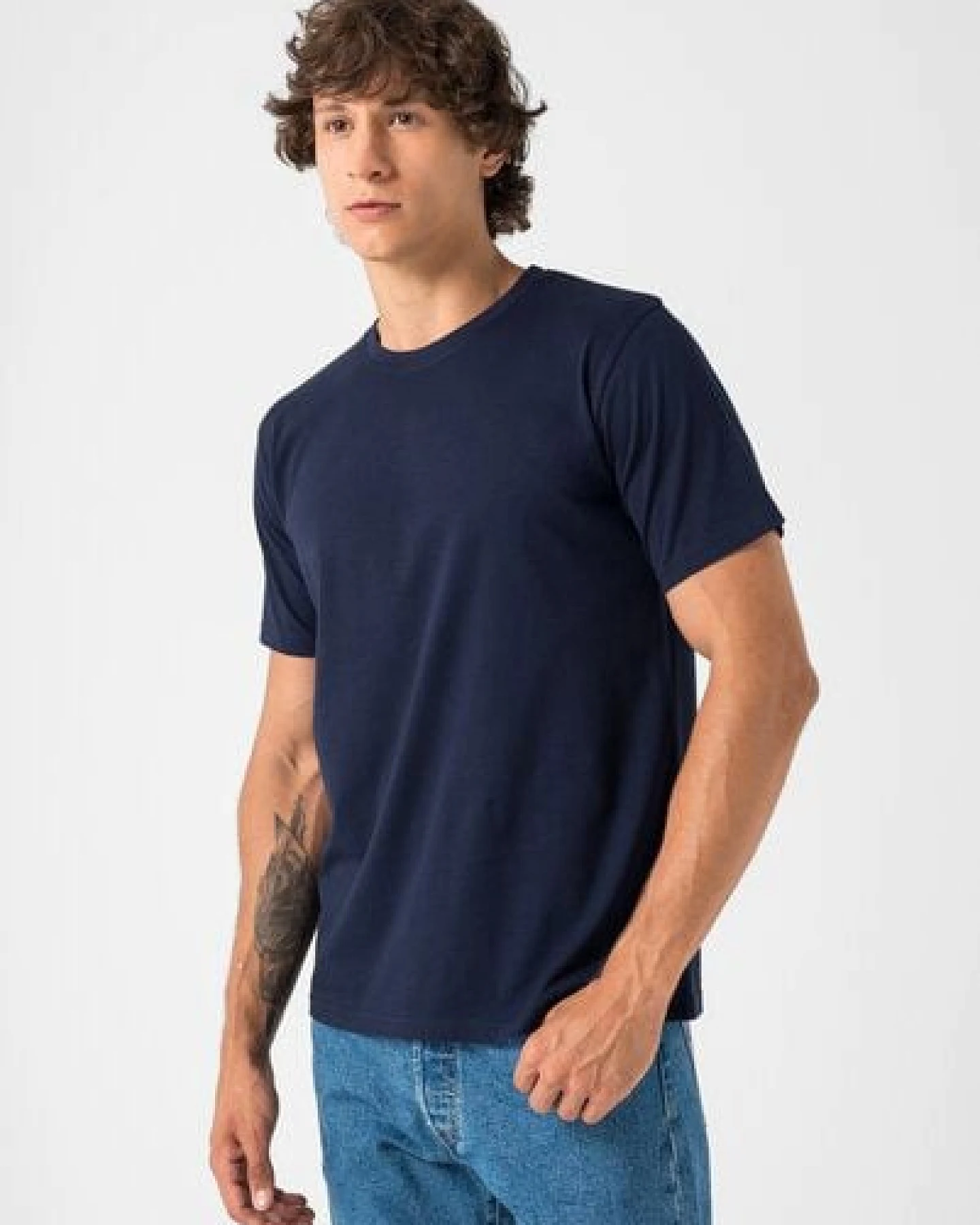 Burnell & Son T-Shirt Tshirt Herren 3er Pack aus 100% Baumwolle Regular Fit Basic Rundhals – Ansicht 4