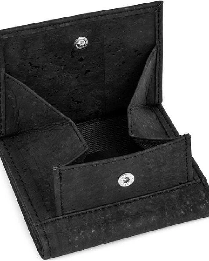 Simaru Geldbeutel aus Kork, vegan & kompakt, langlebige Geldbörse mit RFID-Schutz, Karten, Schein-& Münzfach für Damen & Herren