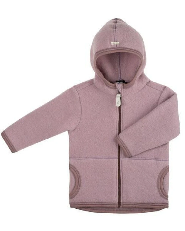 Pure-Pure Kinder Jacke aus supersoftem Fleece mit Kapuze & Taschen GOTS zertifziert