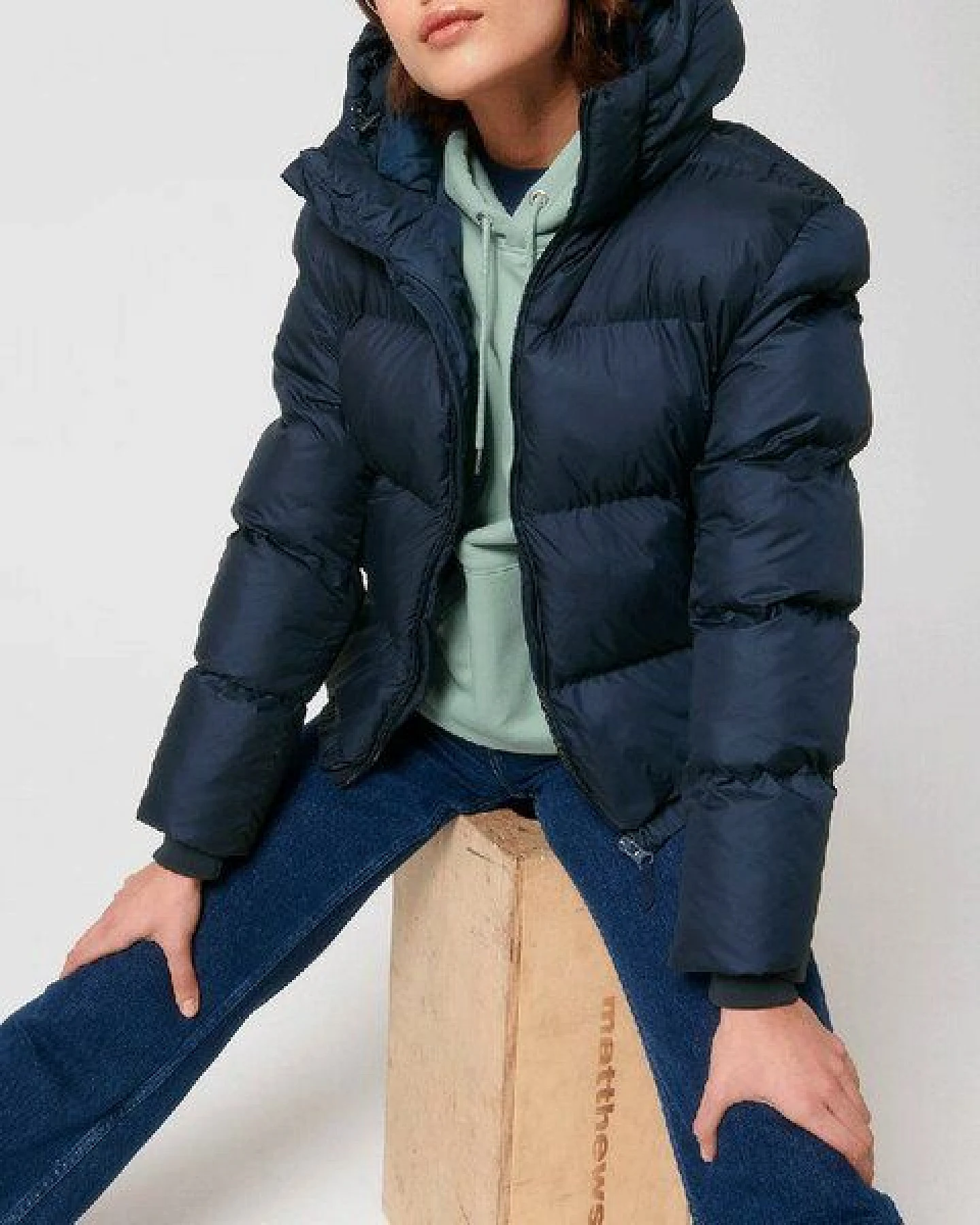 YTWOO Dicke Steppjacke für kalte Tage, nachhaltig produziert, Winterjacke, Öko Mode – Ansicht 3