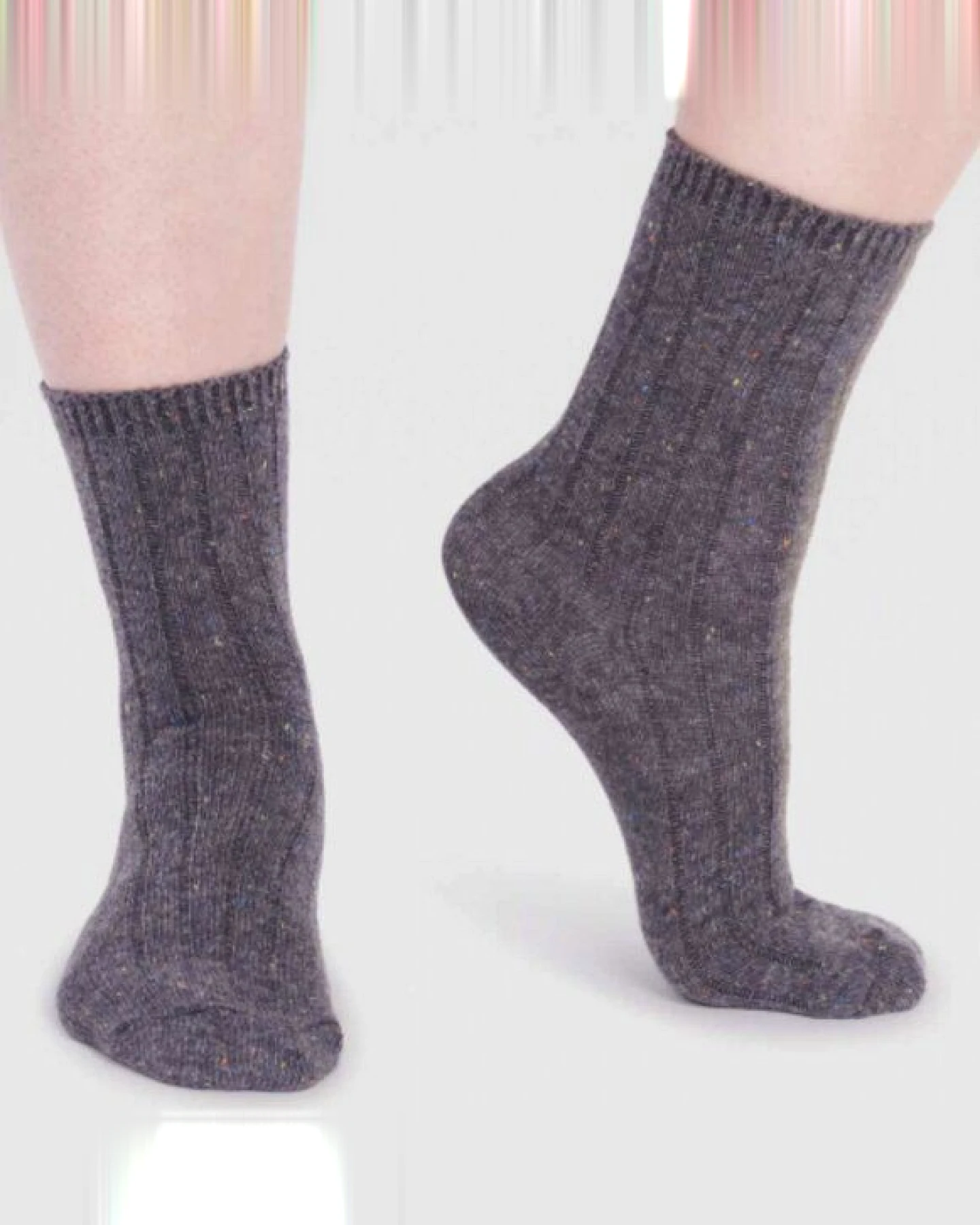 Thought Socken, Recycelt & Ribbed – Ansicht 2