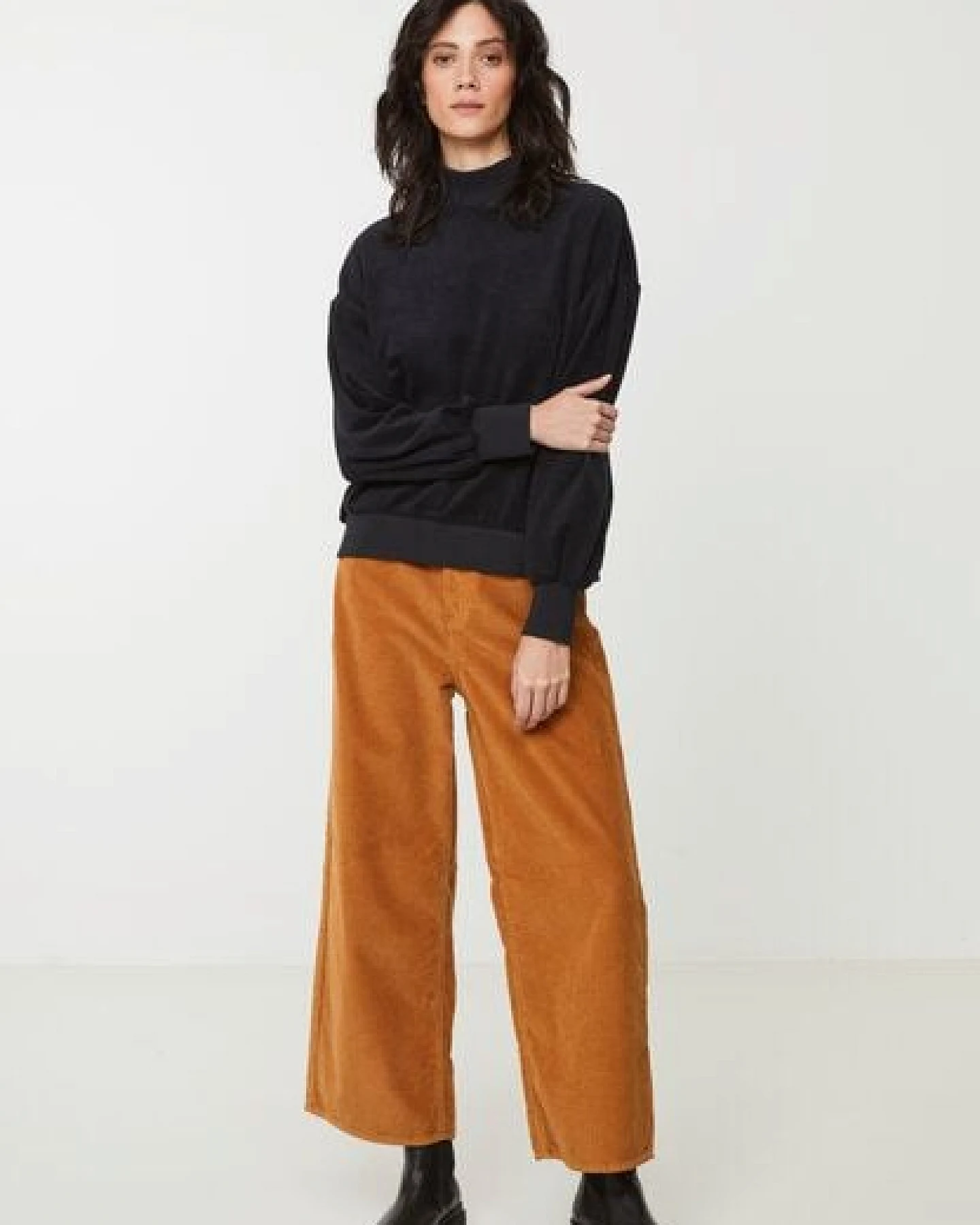 Damen Frottee Sweatshirt aus Bio-Baumwolle - DICHONDRA - recolution – Ansicht 3