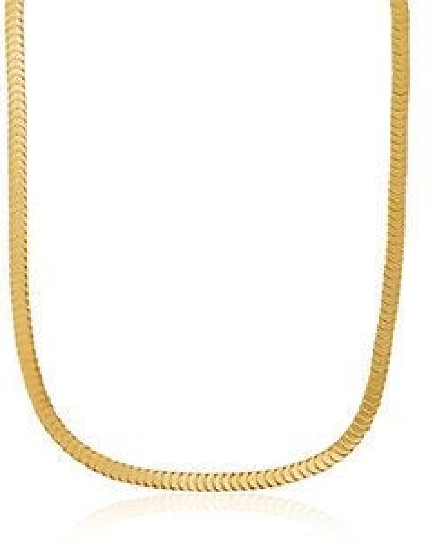 Coole Kette mit feiner Struktur in Gold und Silber in ca. 47 x 3mm (inkl. 5 cm Verlängerungskette) von Elektropulli – Ansicht 2