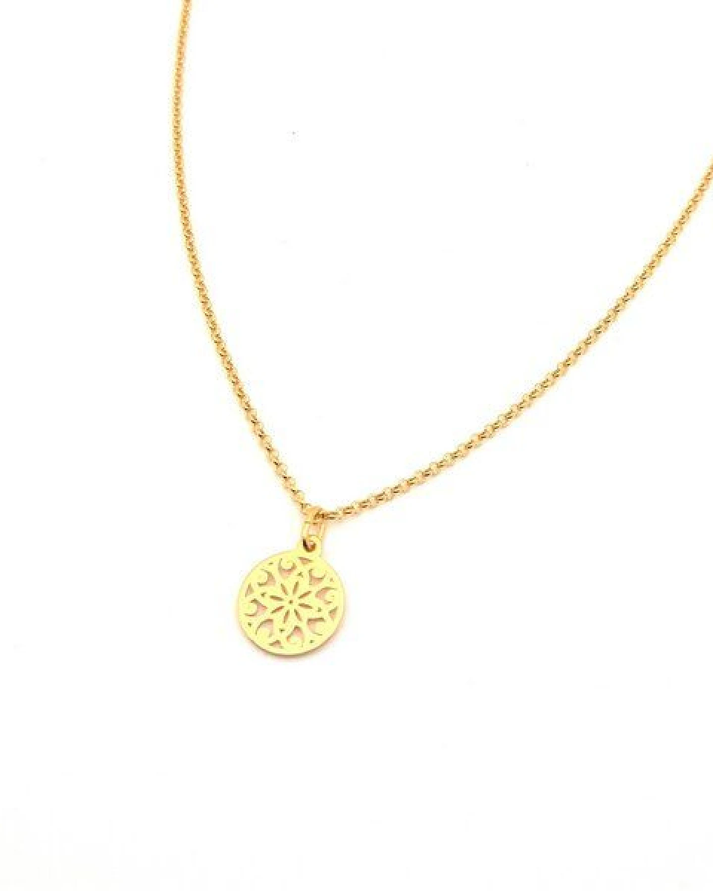 MOANINA Kette Sevilla Ornament - 925 Silber/18k Gold Vermeil - 3 Längen – Ansicht 3