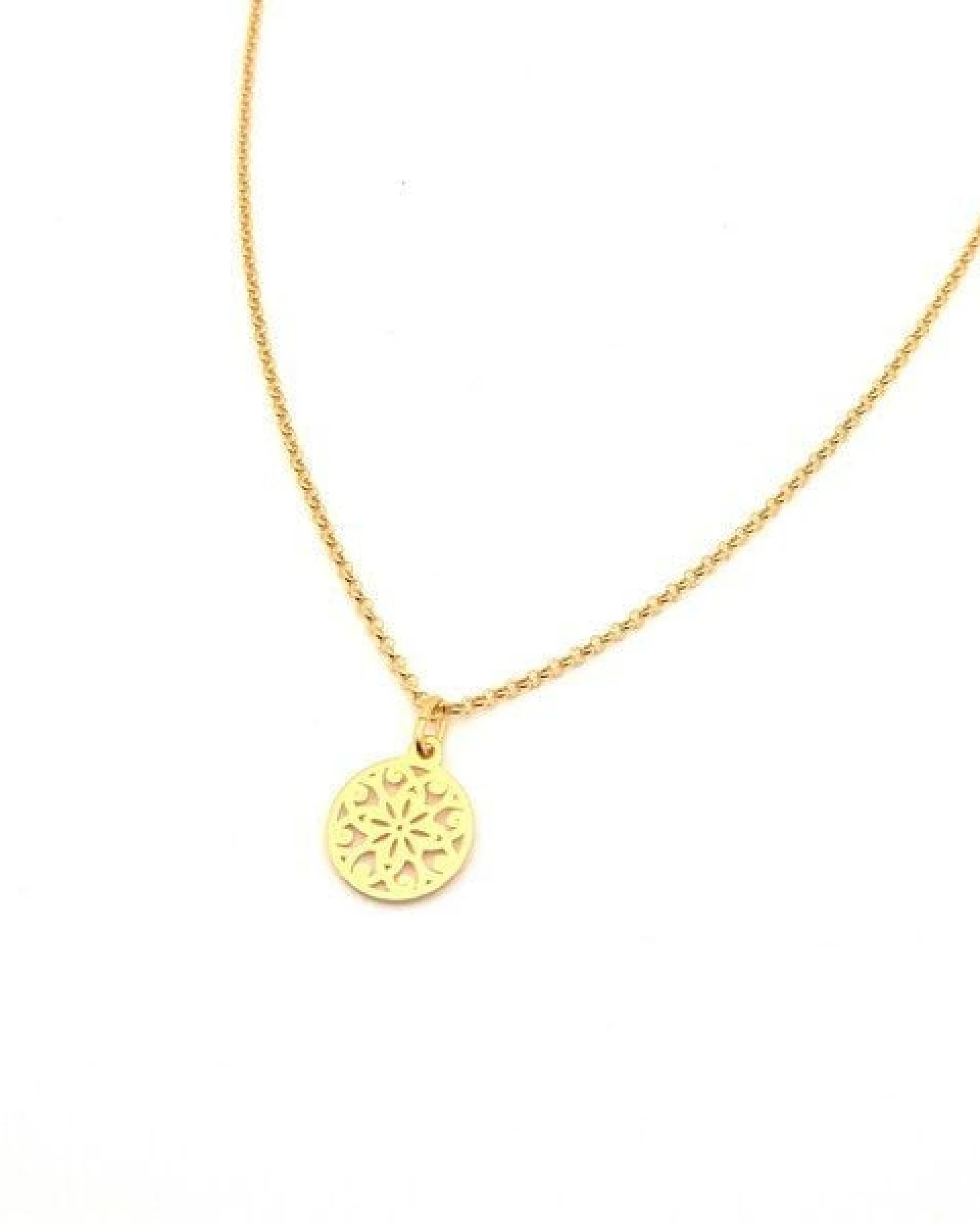 MOANINA Kette Sevilla Ornament - 925 Silber/18k Gold Vermeil - 3 Längen – Ansicht 3