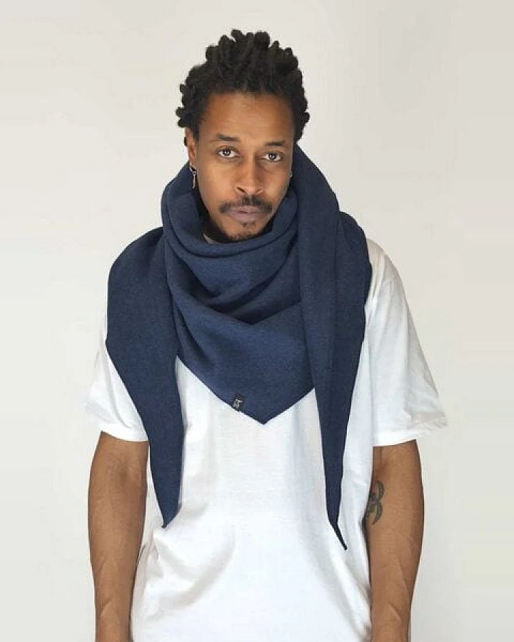 LUMEN organic Maxituch FLEECE blau