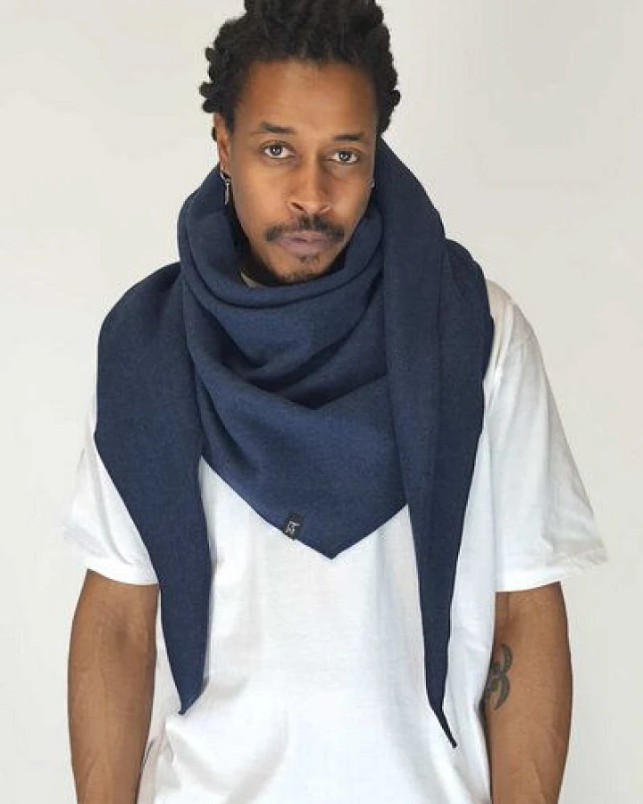 LUMEN organic Maxituch FLEECE blau
