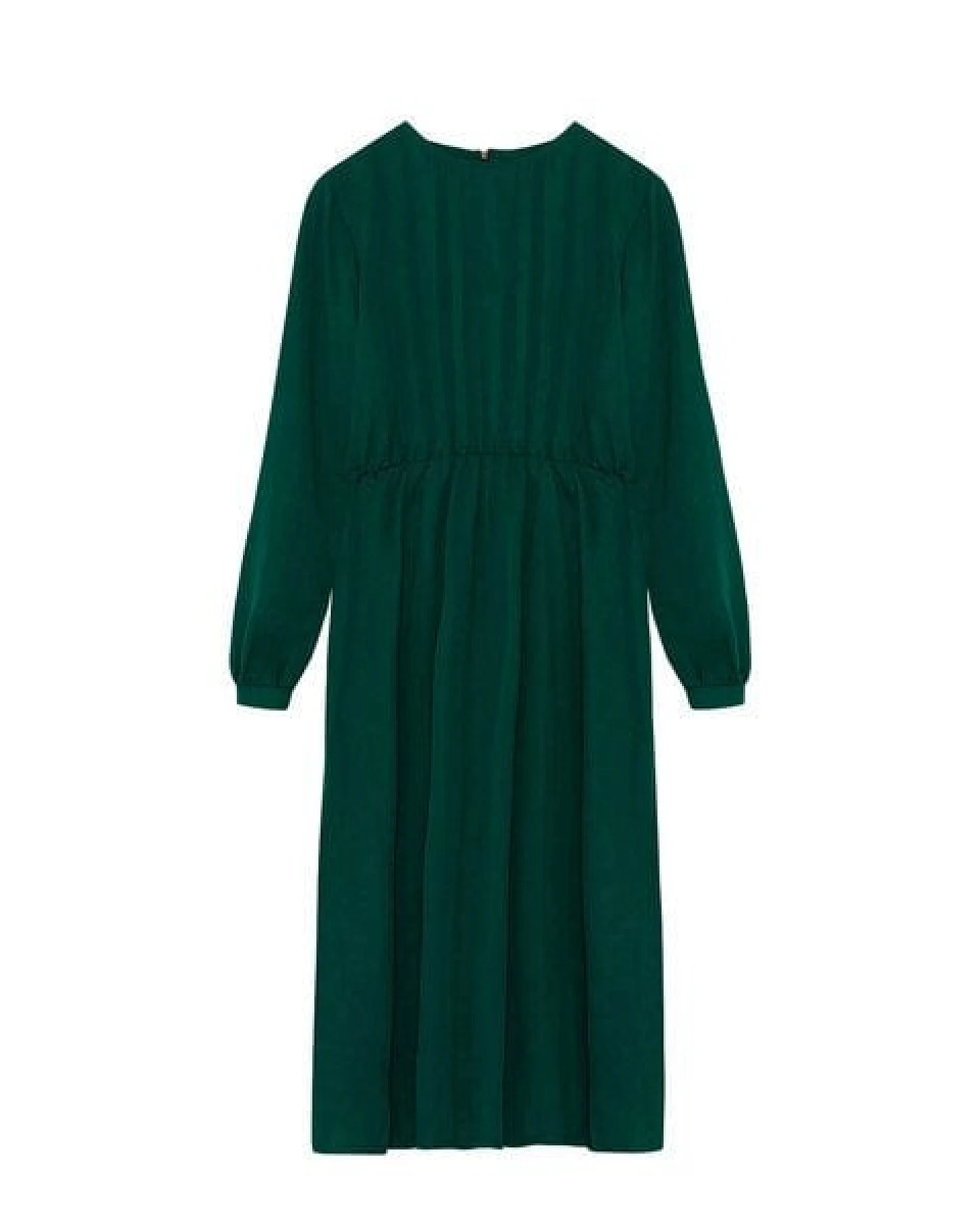 WiDDA berlin GARBO feminines Kleid in Waldgrün aus TENCEL® – Ansicht 4