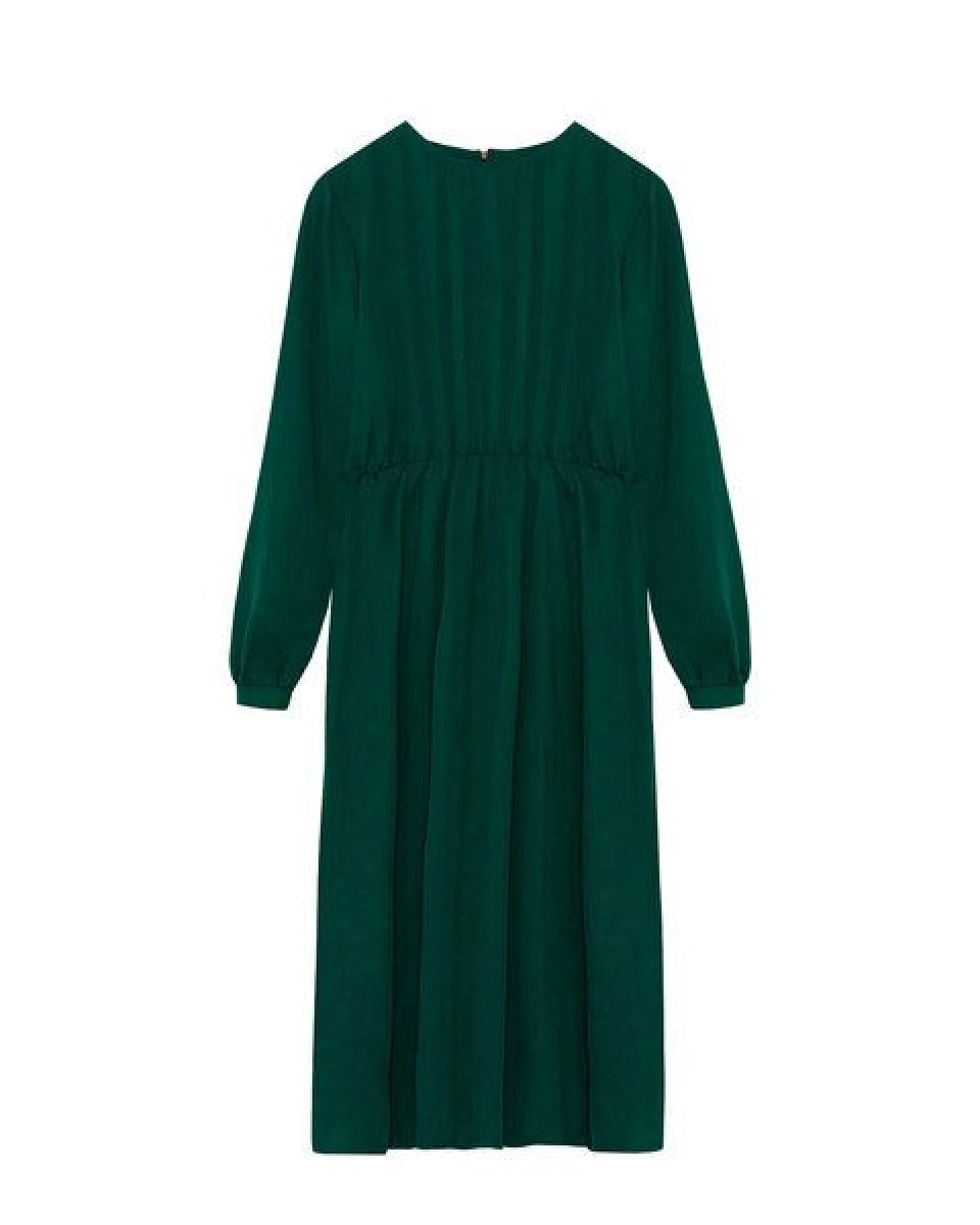 WiDDA berlin GARBO feminines Kleid in Waldgrün aus TENCEL® – Ansicht 4