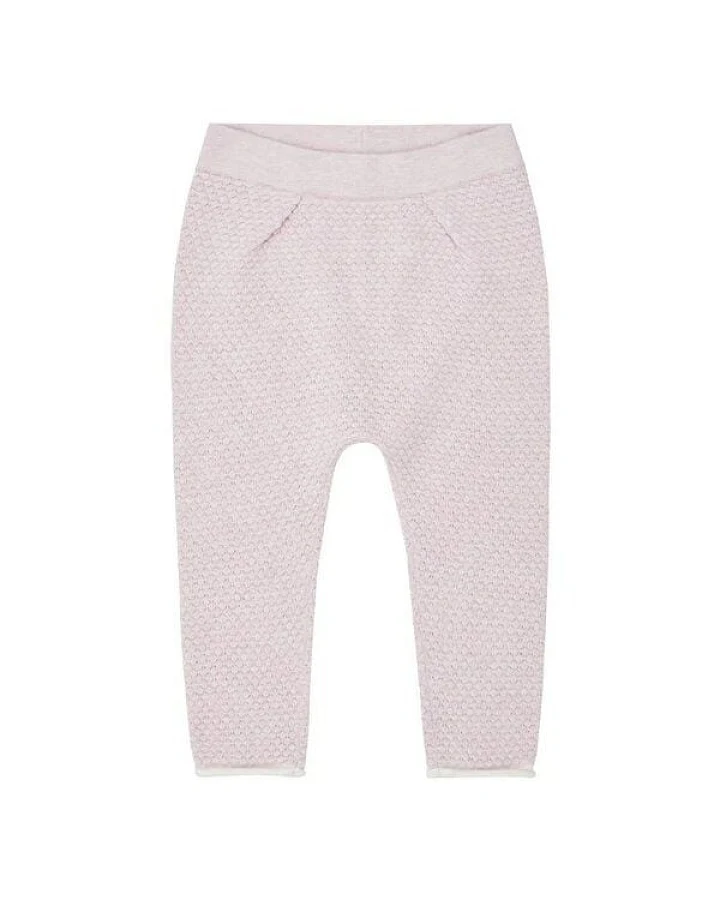 sense-organics Baby-Strickleggings Wabenmuster Pablo in rose von Sense Organics GOTS