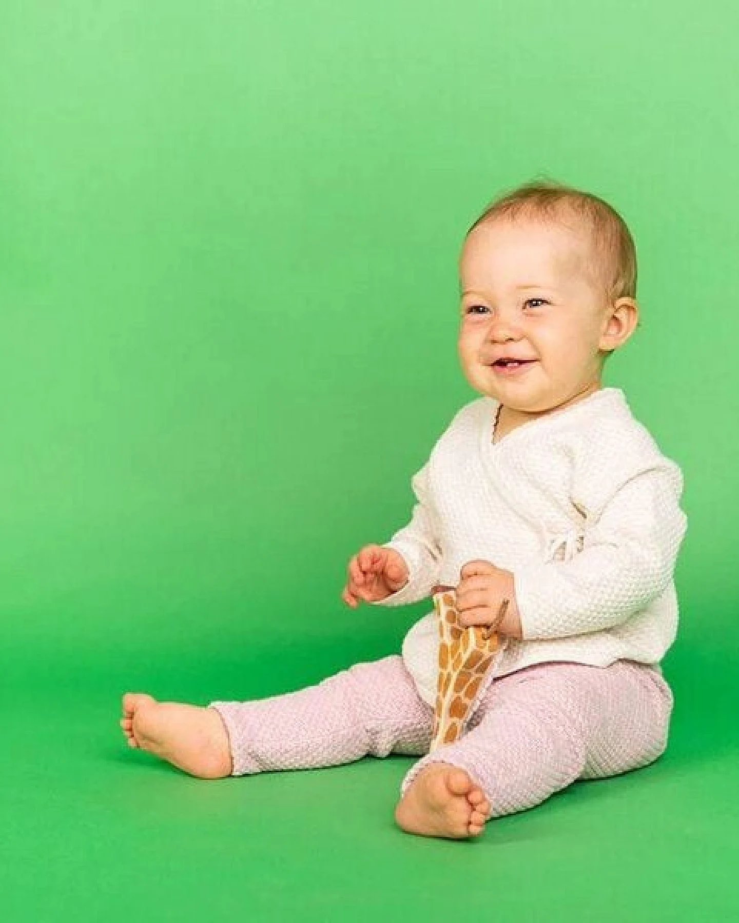 sense-organics Baby-Strickleggings Wabenmuster Pablo in rose von Sense Organics GOTS – Ansicht 3