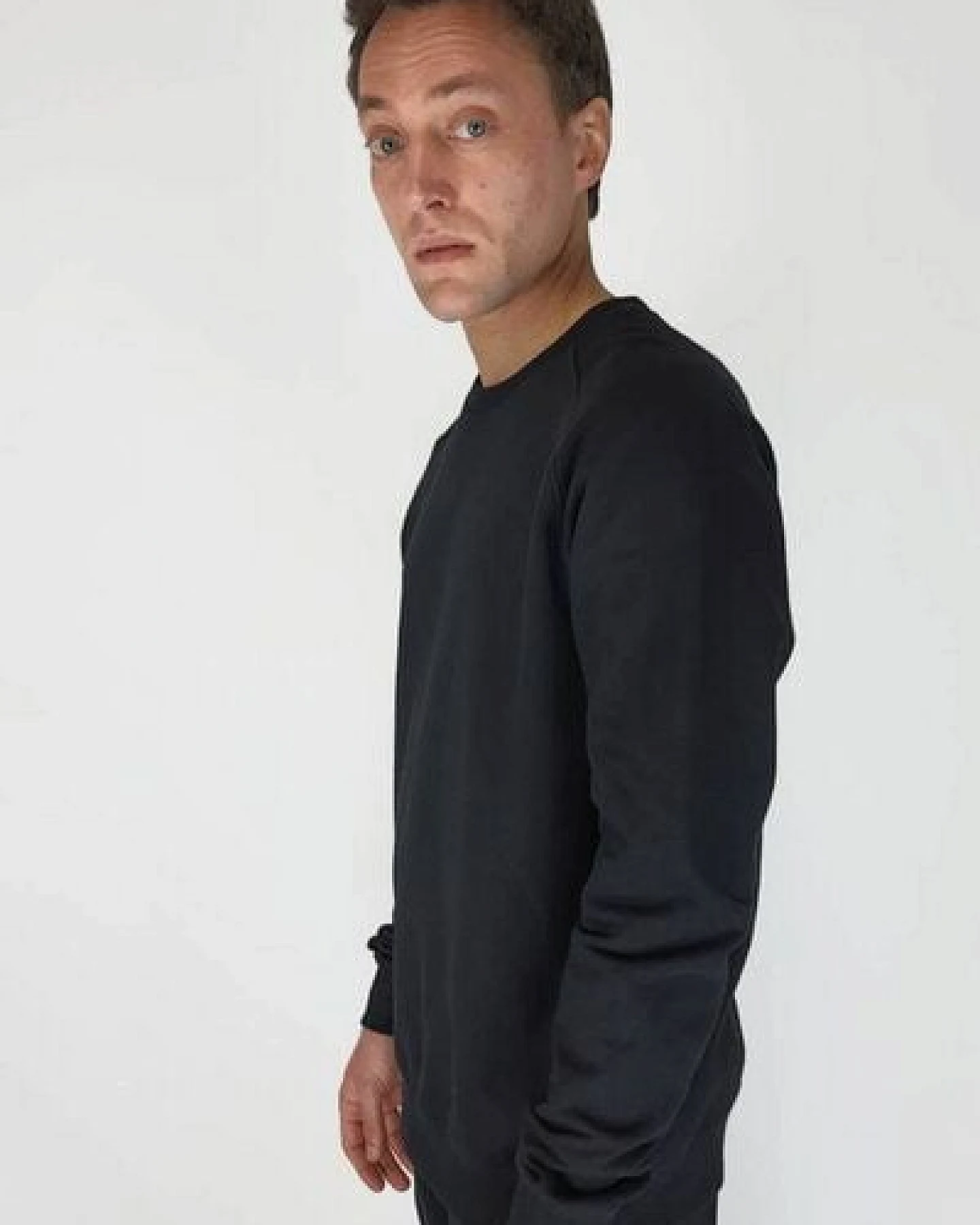 LUMEN organic Pullover HS20 SWEAT schwarz – Ansicht 3
