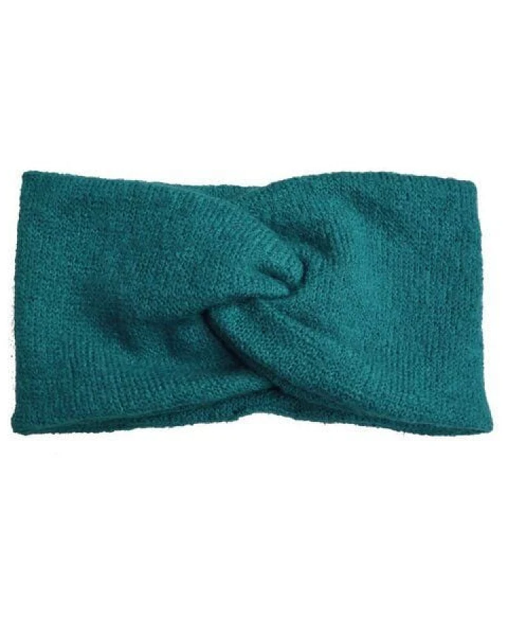 WiDDA berlin Taubenblaues Strickstirnband DOVE aus DEAD STOCK FABRIC