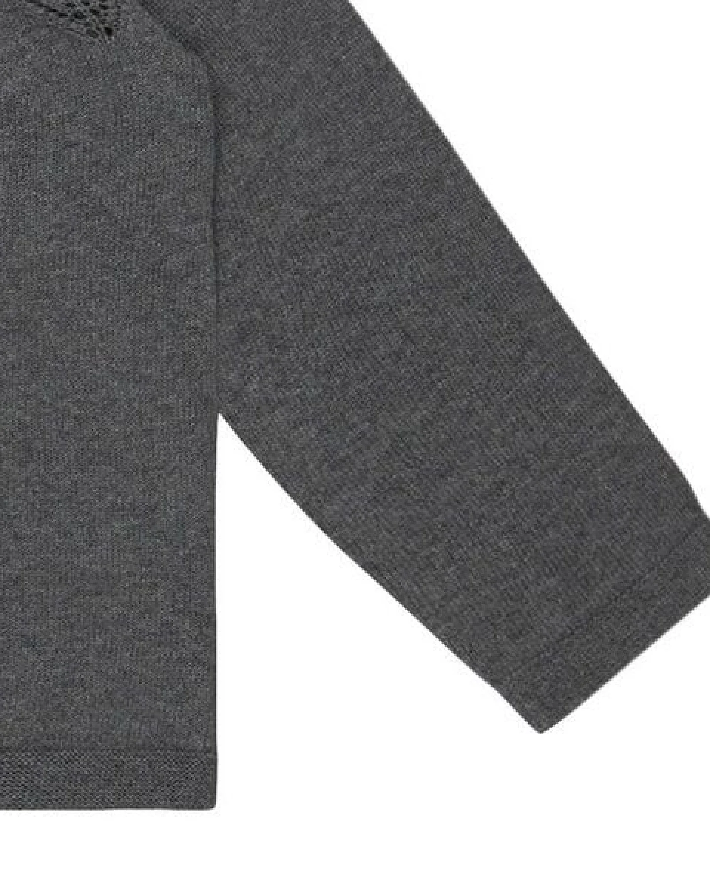 sense-organics Strickjacke HURIT mit Ajourmuster in dunkelgrau von Sense Organics GOTS – Ansicht 3