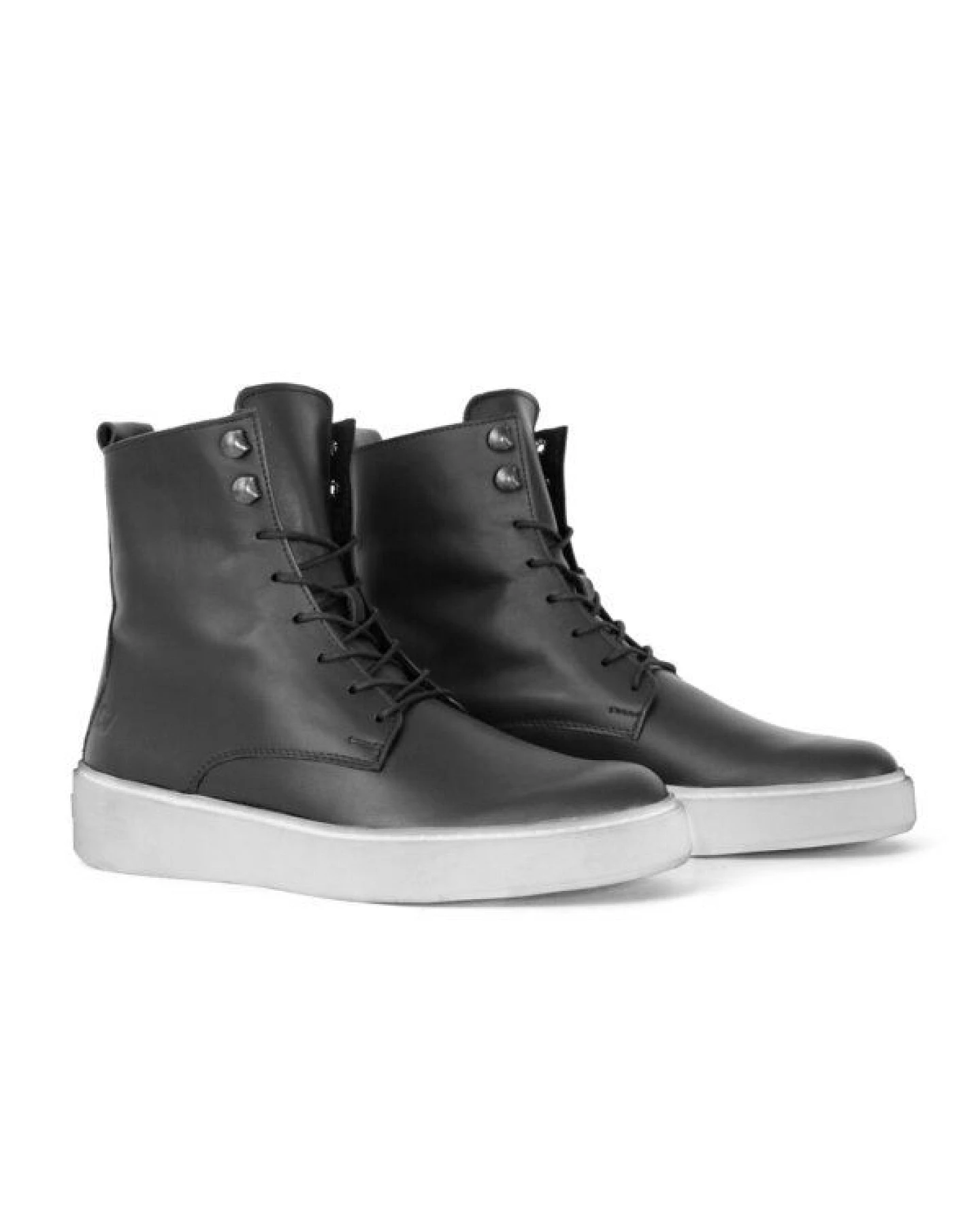 SORBAS '96v vegane Boots aus recycling Kunstleder Schwarz – Ansicht 2