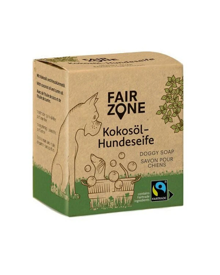 FAIR ZONE Hundeseife / Hundeshampoo mit Kokosöl & Schwarzkümmelöl