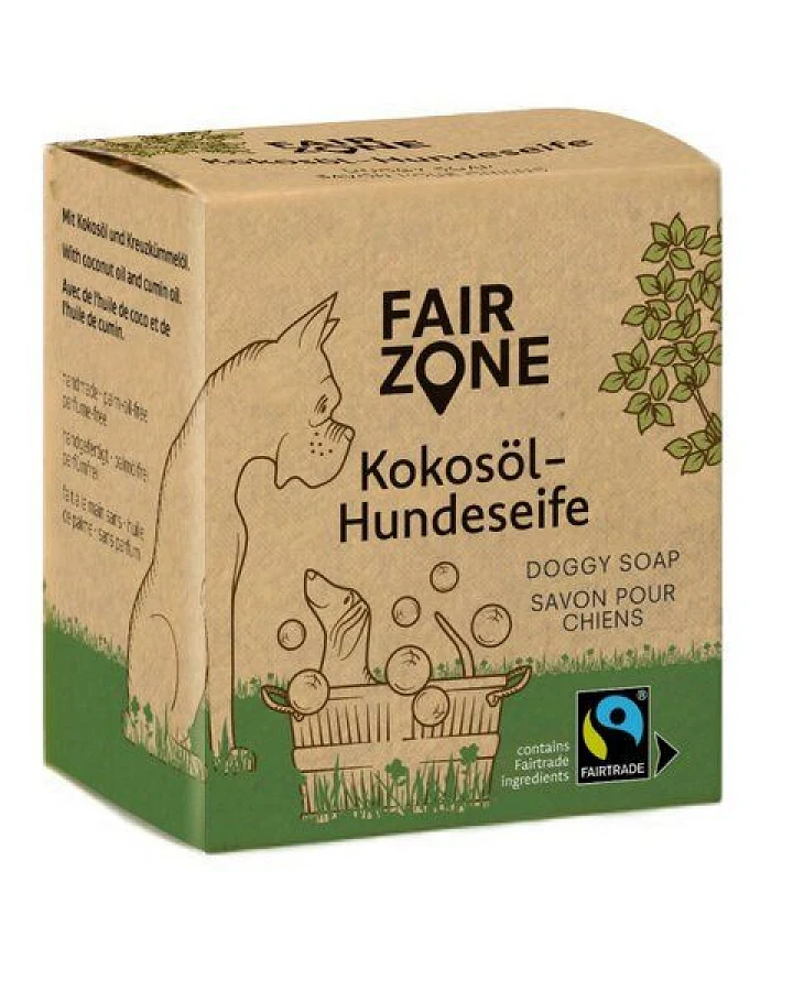 FAIR ZONE Hundeseife / Hundeshampoo mit Kokosöl & Schwarzkümmelöl