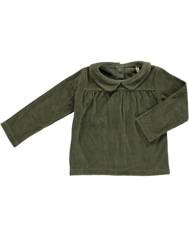 PETER JO Langarmshirt aus Bio-Cordsamt Colorado