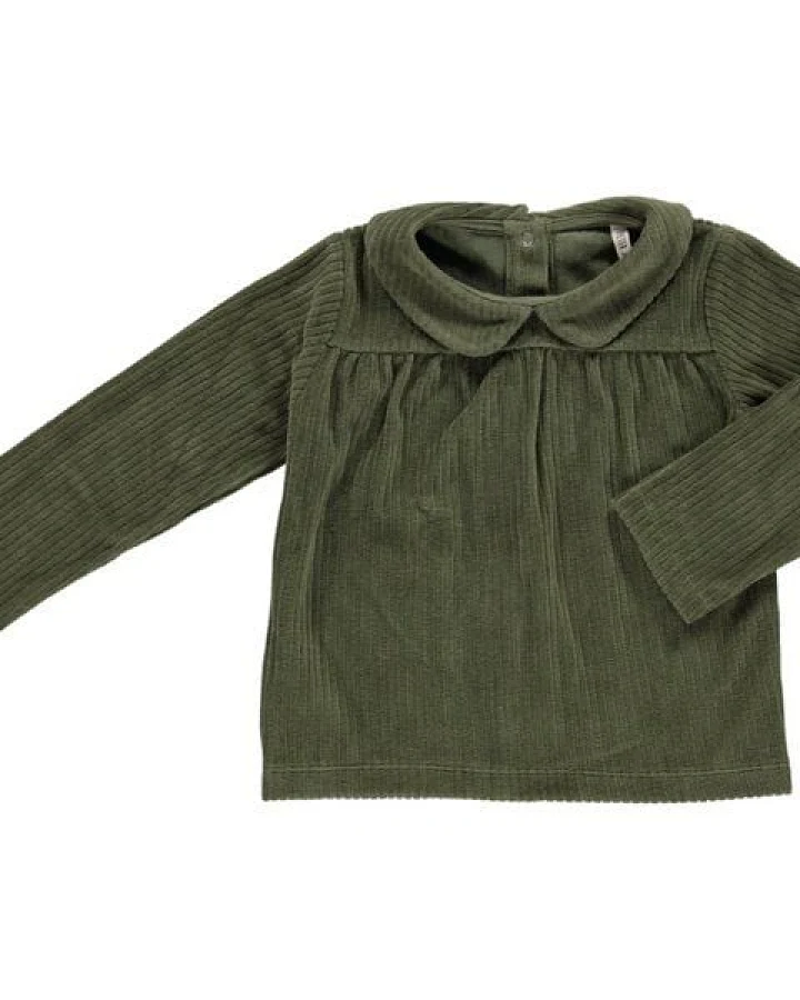 PETER JO Langarmshirt aus Bio-Cordsamt Colorado