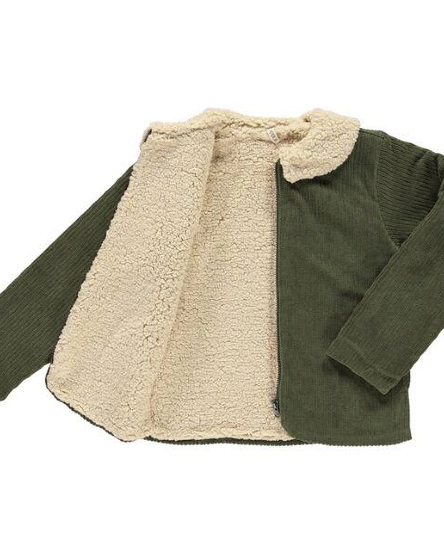 PETER JO Jacke aus Bio-Cordsamt und Fleece Oregon UNISEX – Ansicht 3
