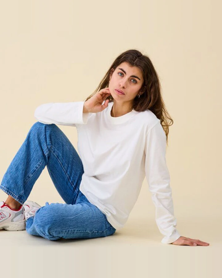 popeia Damen Langarmshirt aus Bio-Baumwolle