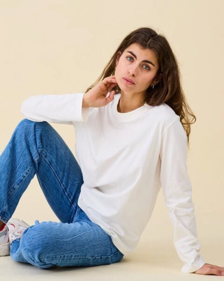 popeia Damen Langarmshirt aus Bio-Baumwolle