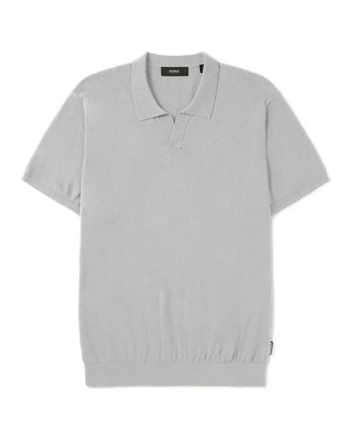 Ecoalf - Olmo Knit - Polo-Shirt Gr XL grau