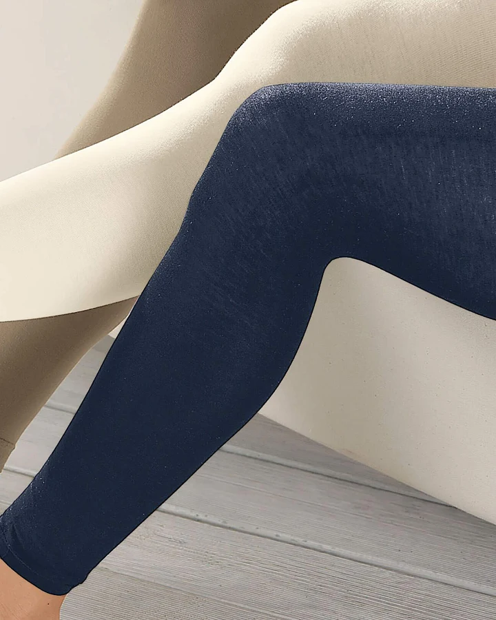hessnatur Feinstrumpf-Leggings aus Bio-Baumwolle - blau - Größe 36/38